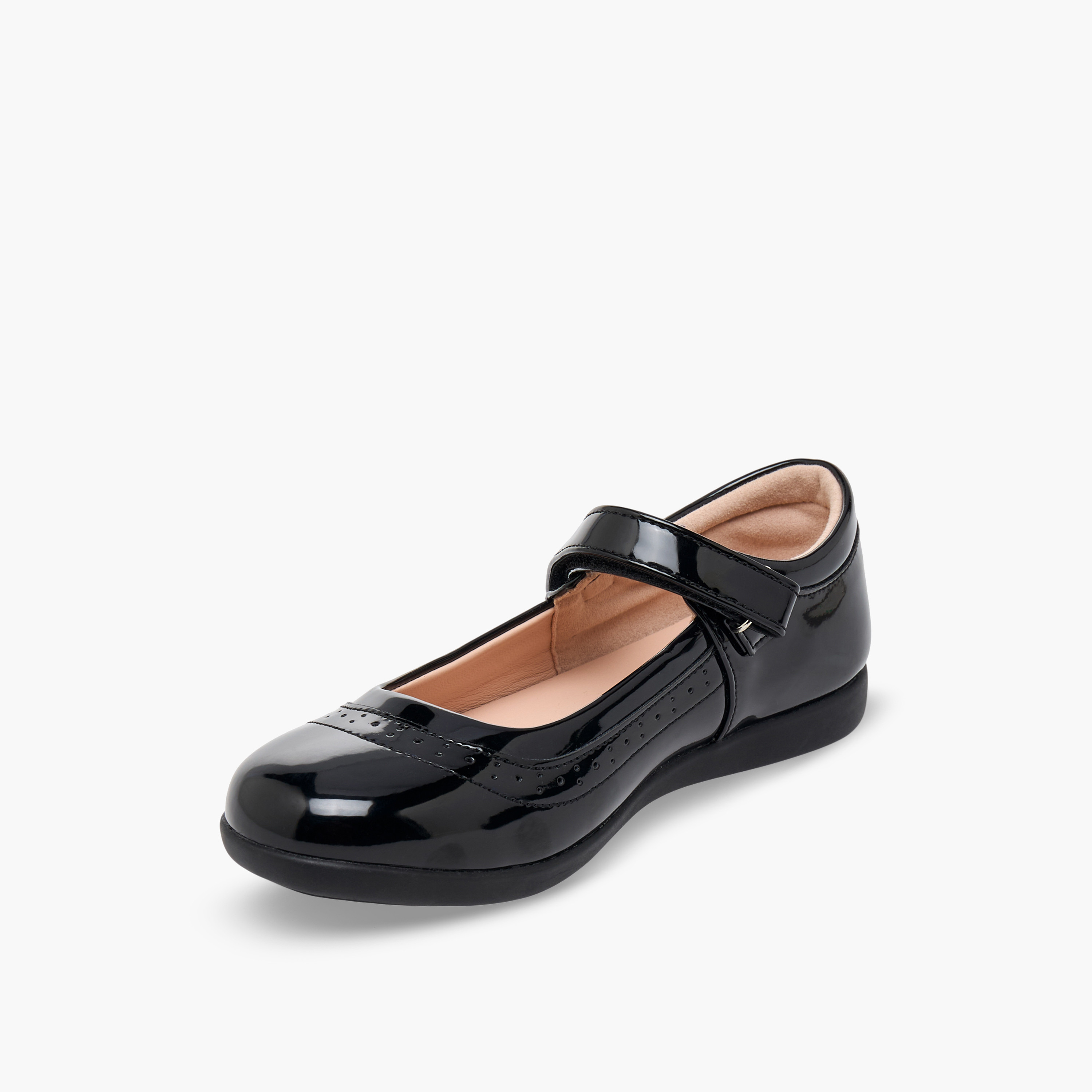 حذاء مدرسي بشريط لاصق للبنات من فلورا بيلا-girls-shoes-maryjanes-image-4