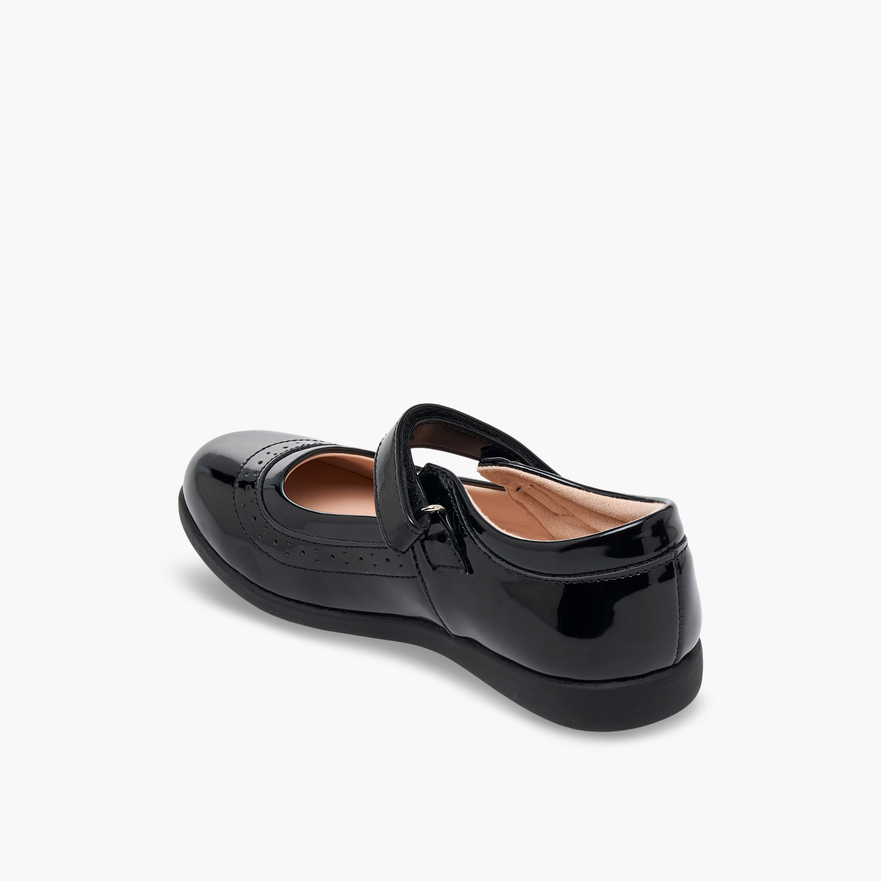 Flora Bella Girls Hook & Loop School Shoes-girls-shoes-maryjanes-image-5