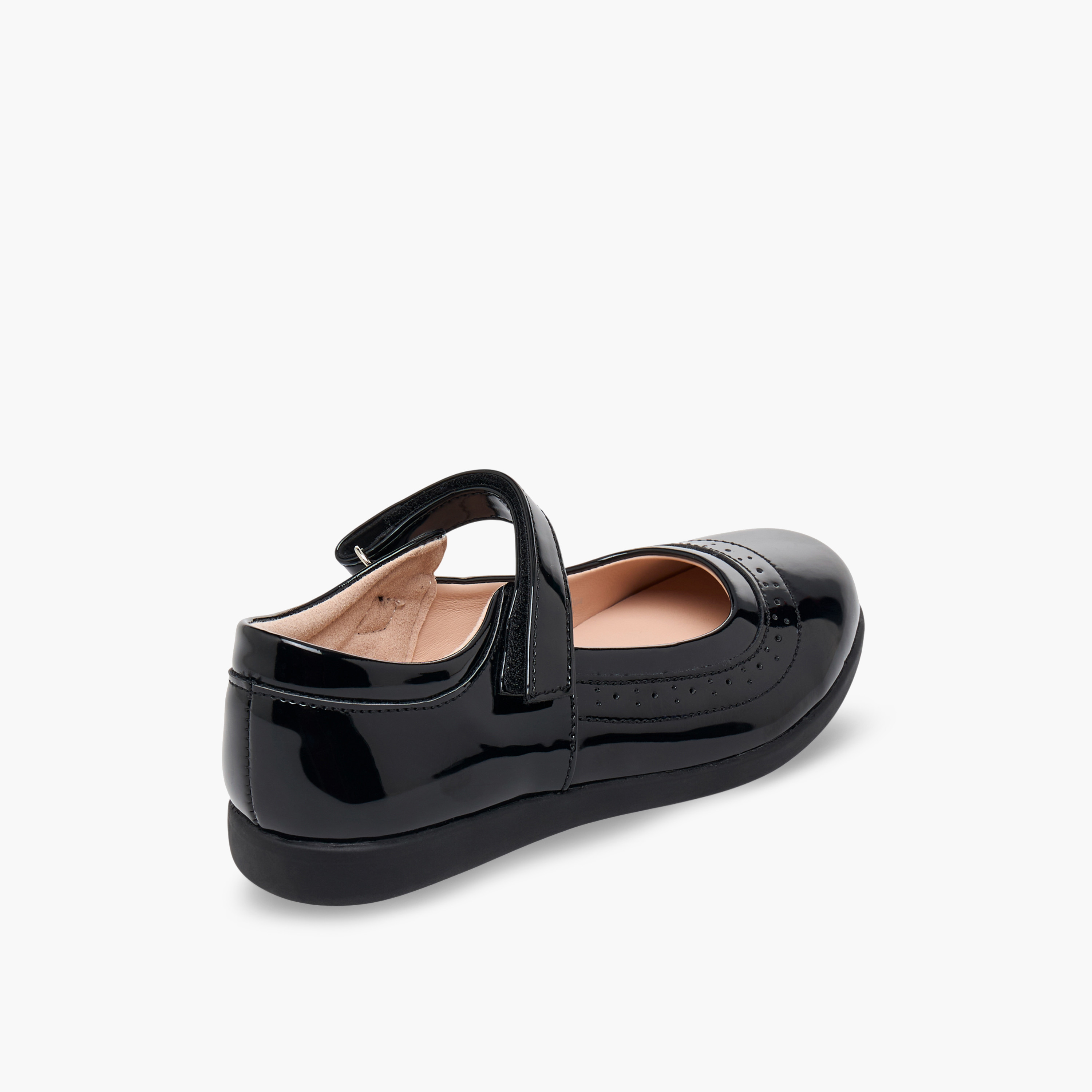 حذاء مدرسي بشريط لاصق للبنات من فلورا بيلا-girls-shoes-maryjanes-image-6