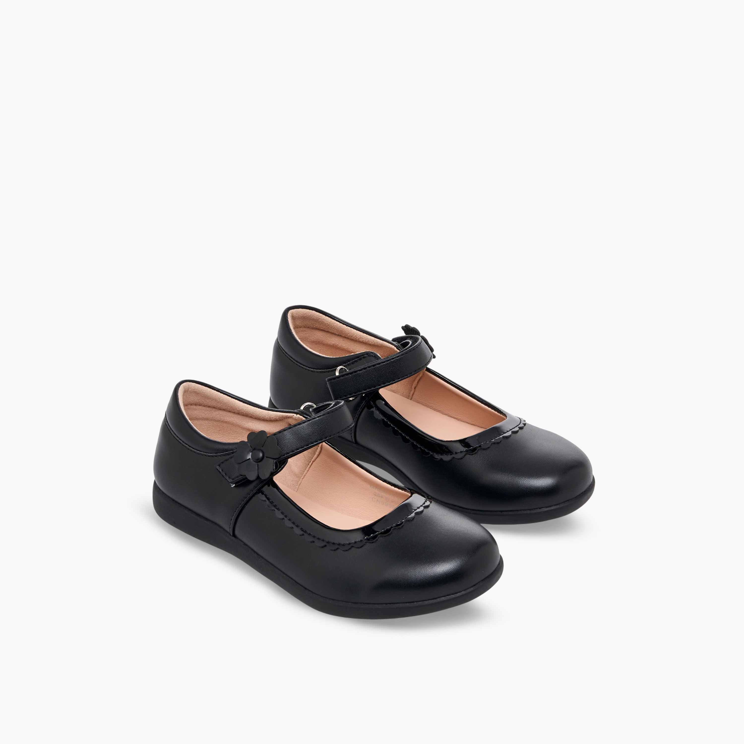 حذاء مدرسي بشريط لاصق للبنات من فلورا بيلا-girls-shoes-maryjanes-image-1