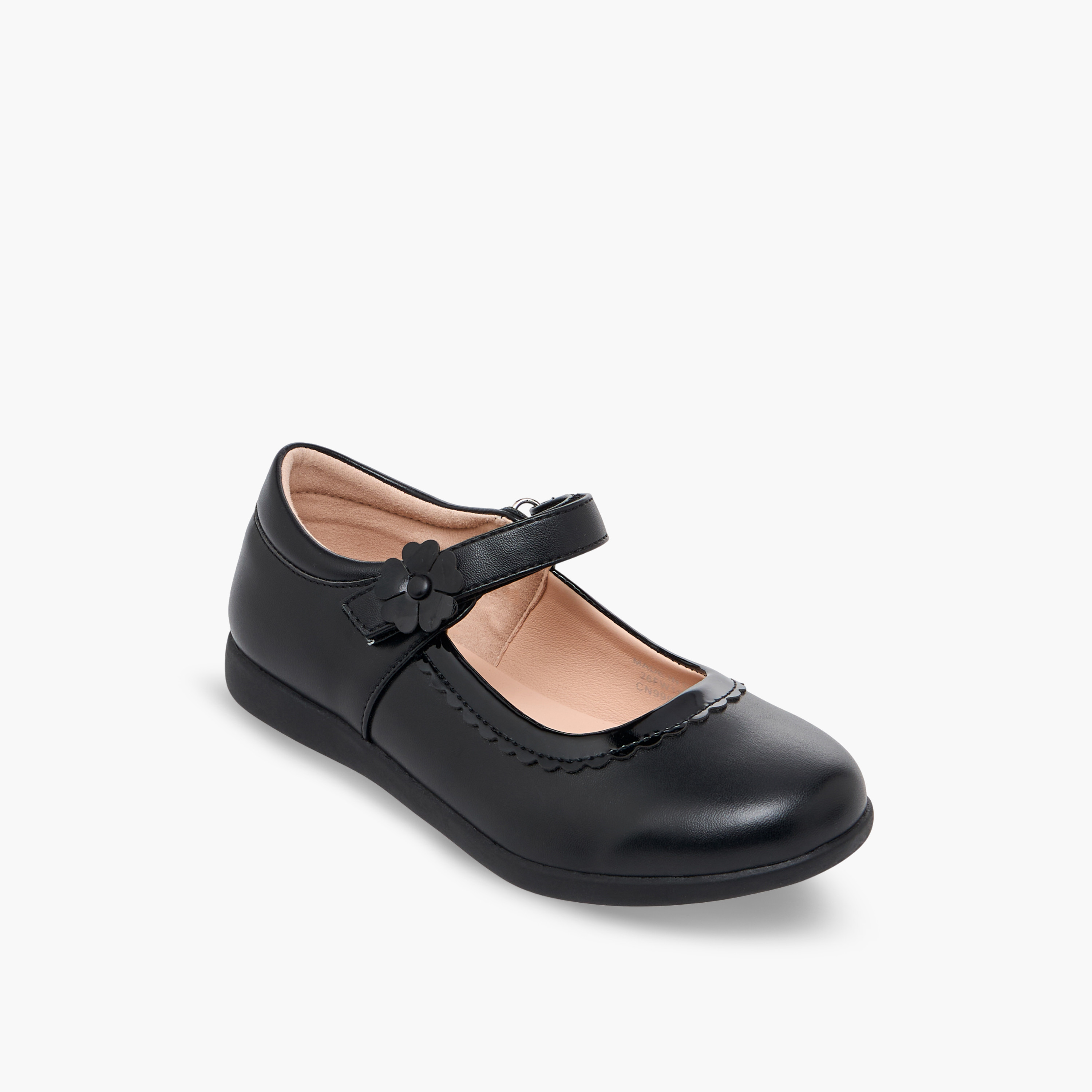 حذاء مدرسي بشريط لاصق للبنات من فلورا بيلا-girls-shoes-maryjanes-image-2