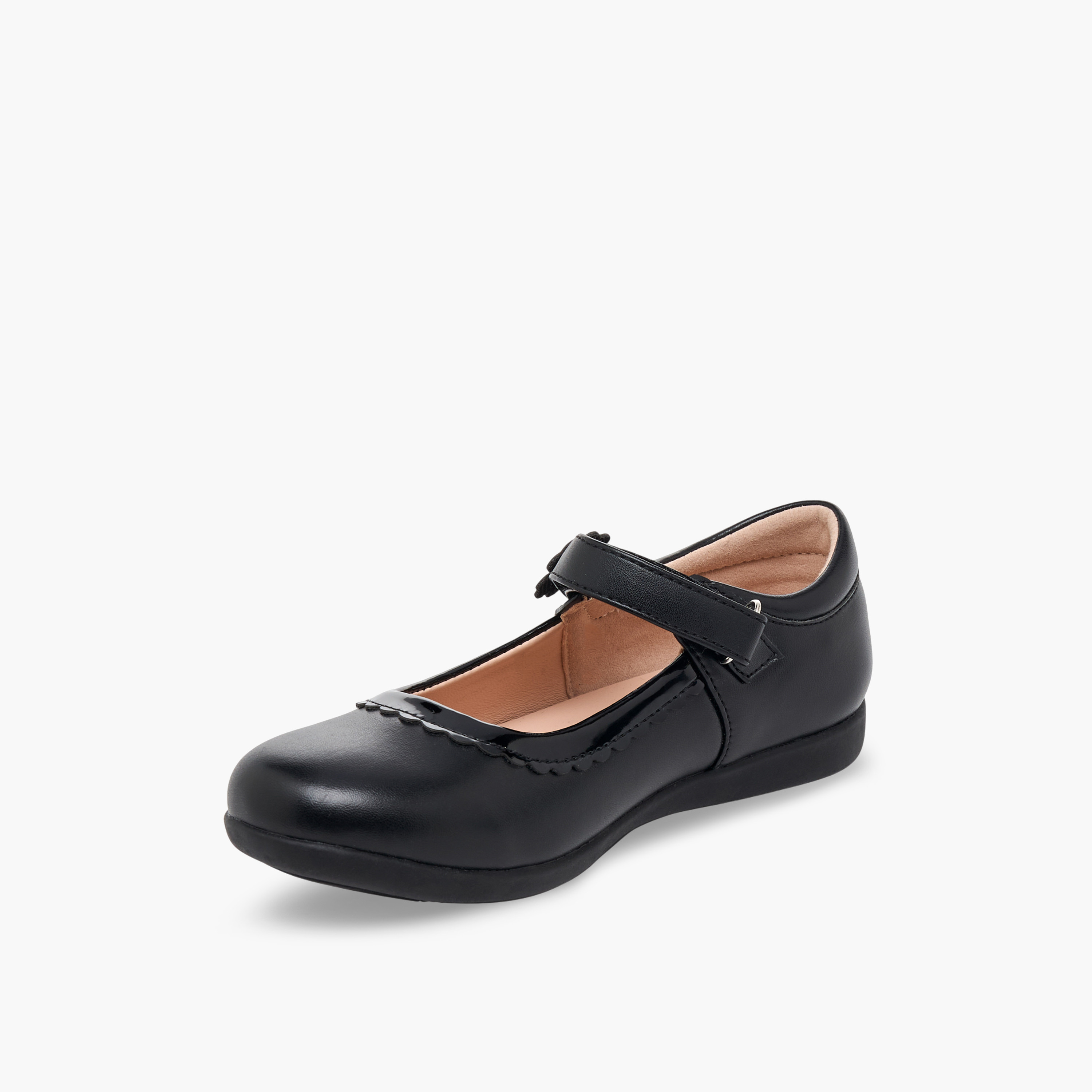 حذاء مدرسي بشريط لاصق للبنات من فلورا بيلا-girls-shoes-maryjanes-image-4