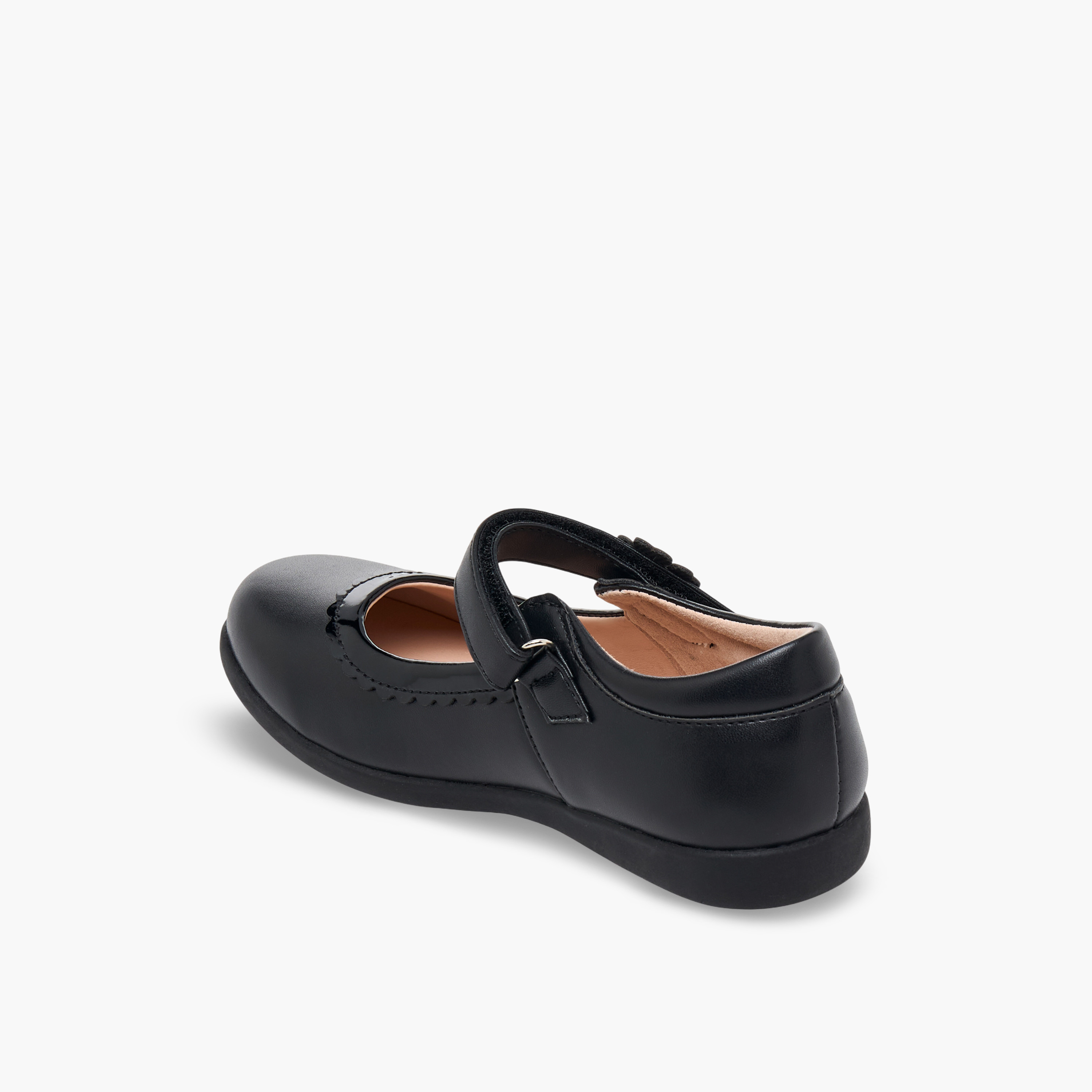 حذاء مدرسي بشريط لاصق للبنات من فلورا بيلا-girls-shoes-maryjanes-image-5