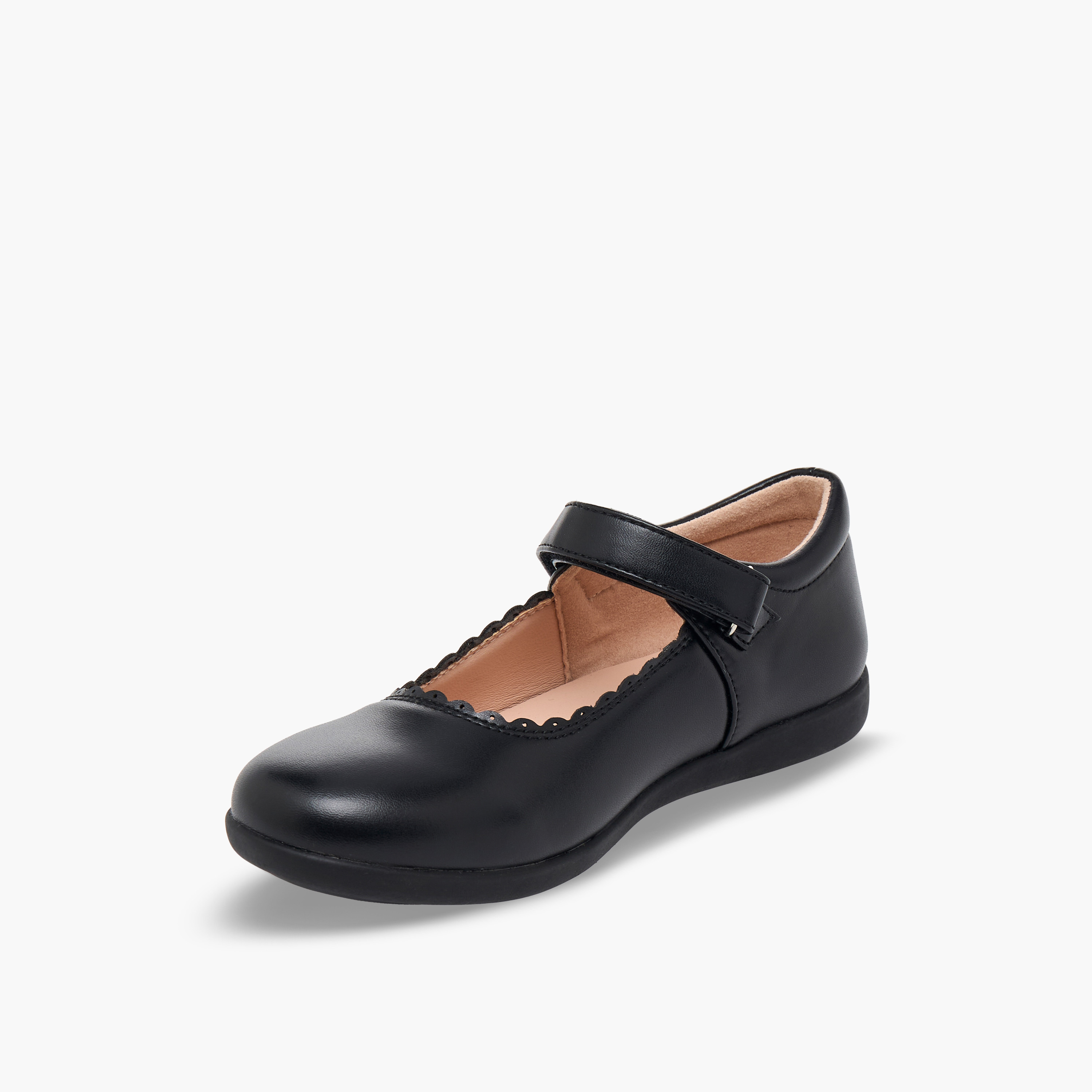 حذاء ماري جين مدرسي بشريط إغلاق لاصق للبنات من فلورا بيلا-girls-shoes-maryjanes-image-4