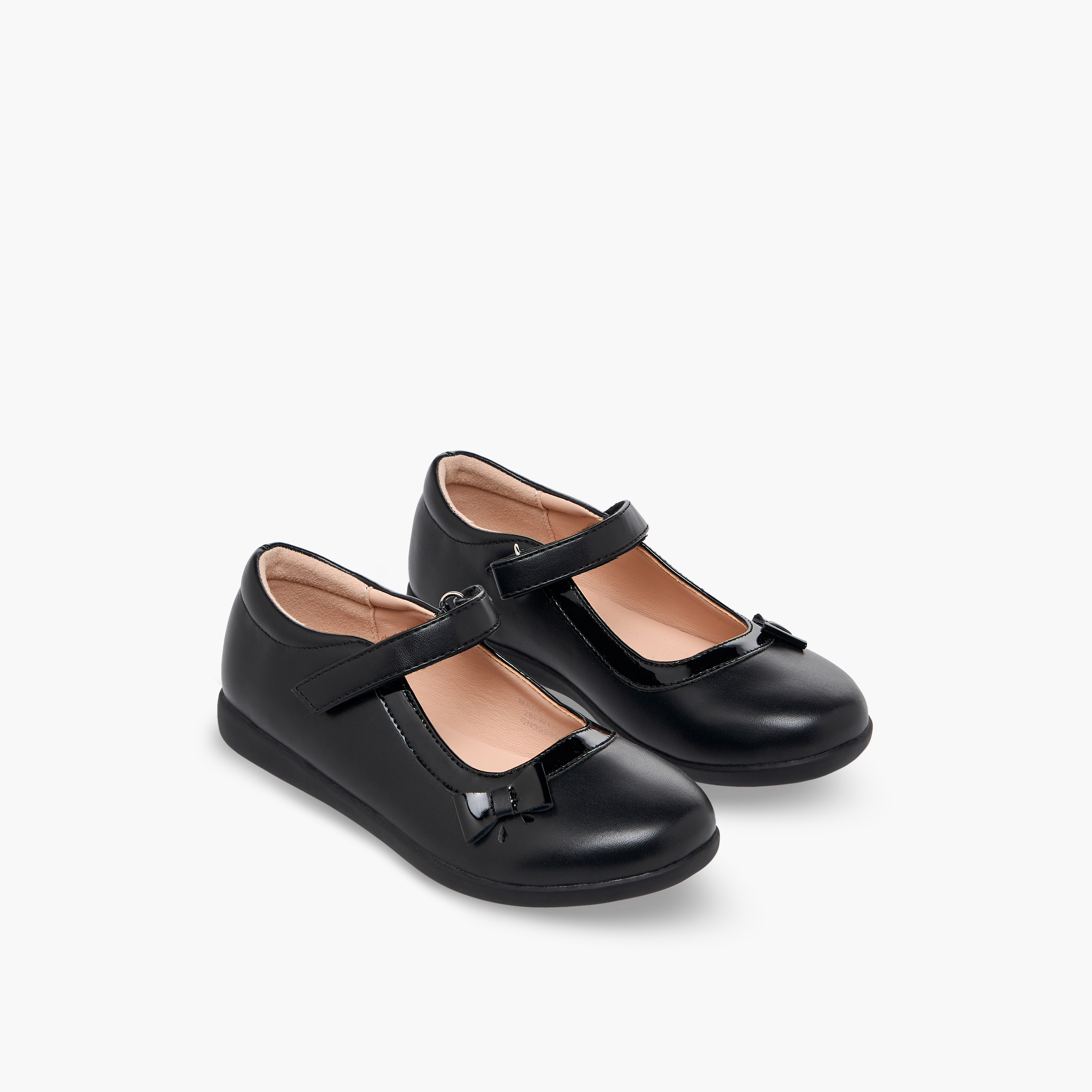 Flora Bella Girls Hook & Loop School Shoes-girls-shoes-maryjanes-image-1