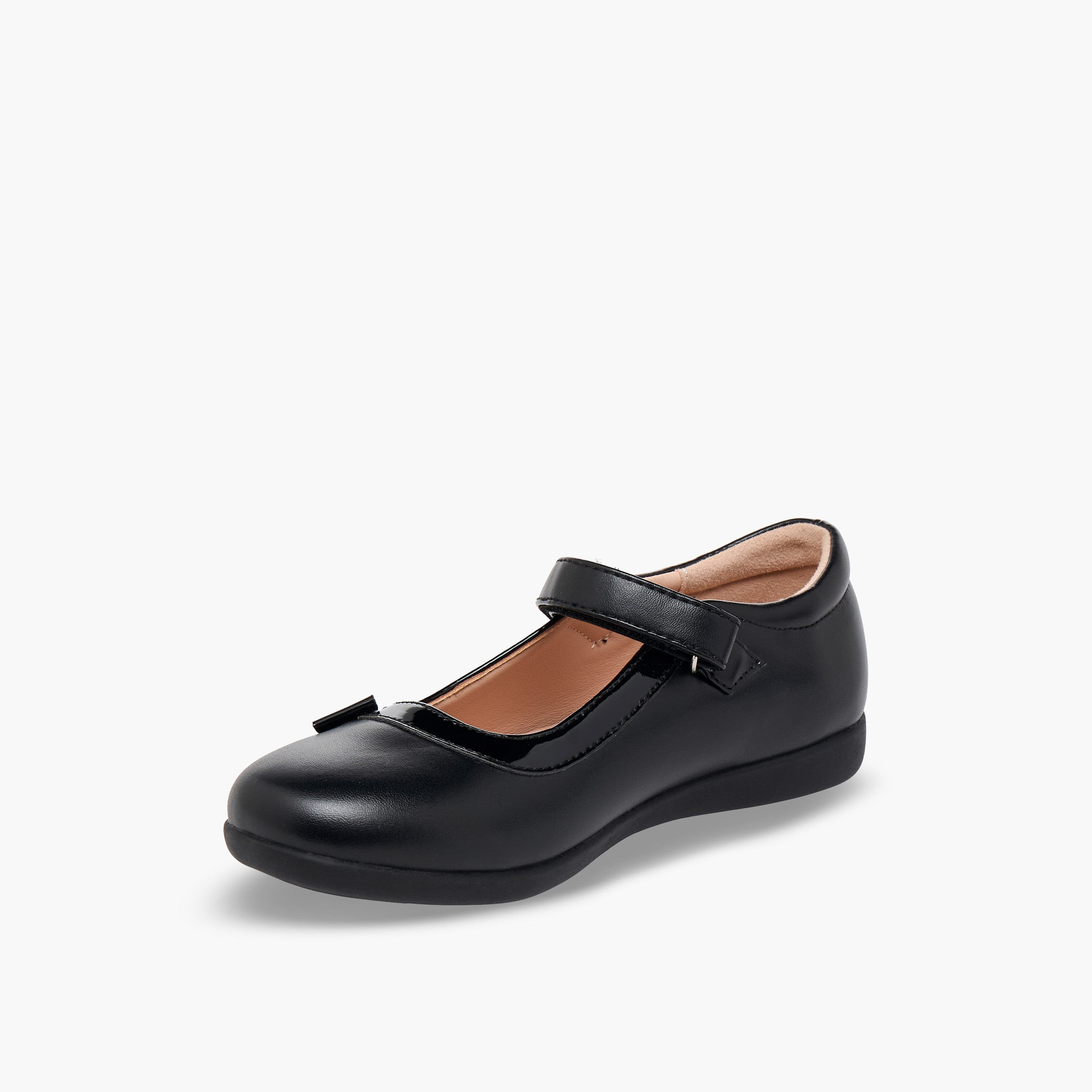 Flora Bella Girls Hook & Loop School Shoes-girls-shoes-maryjanes-image-4