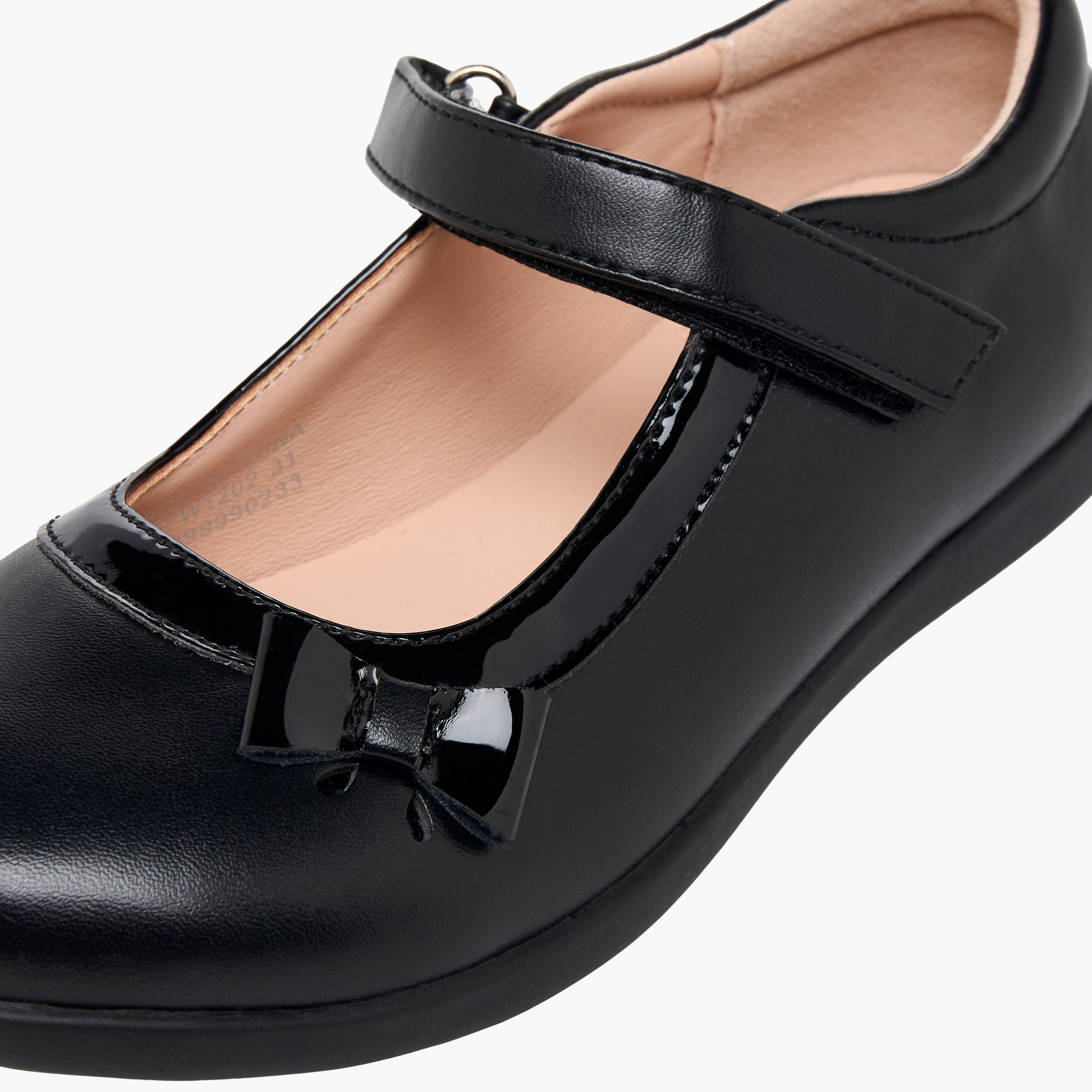 Flora Bella Girls Hook & Loop School Shoes-girls-shoes-maryjanes-image-8