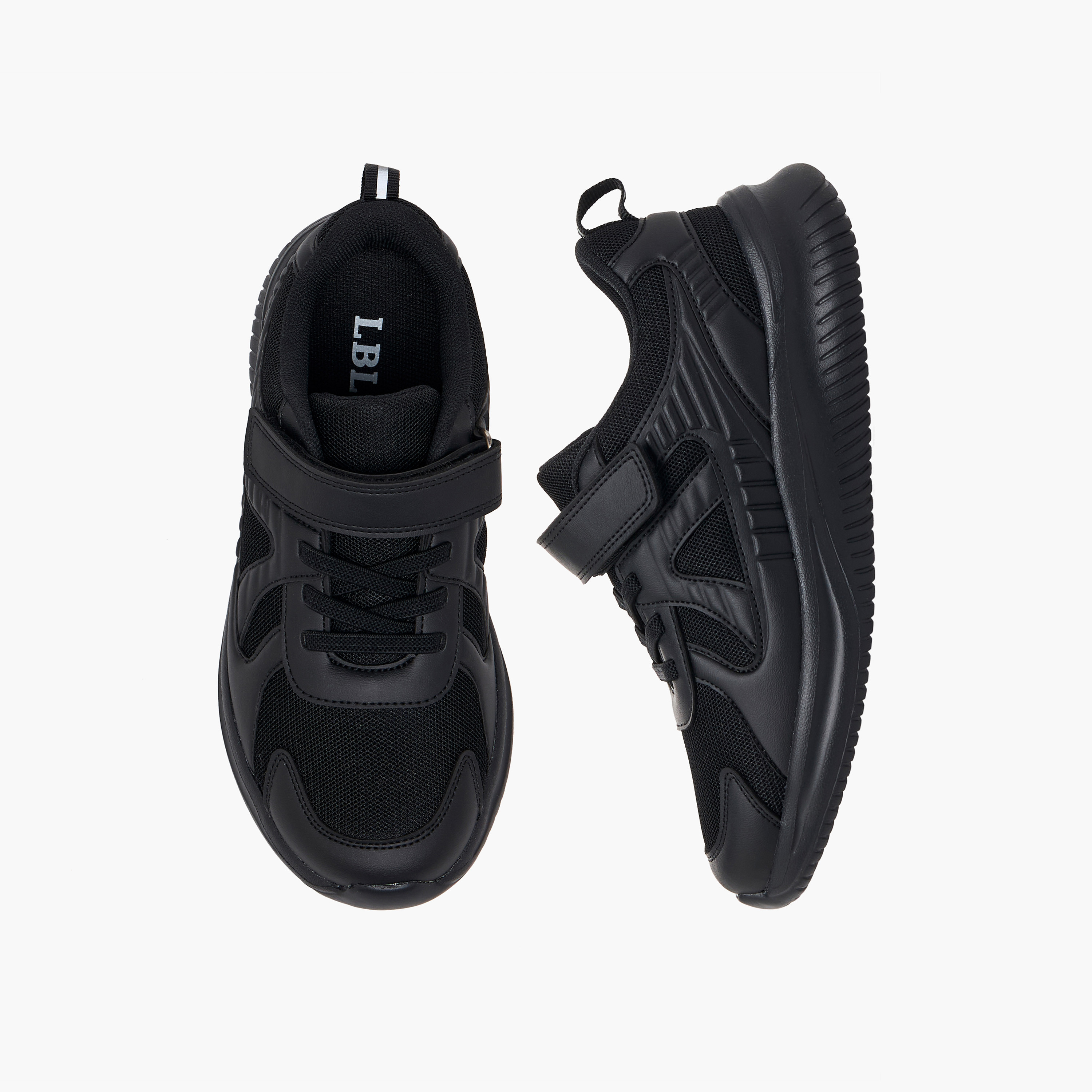 حذاء مدرسي للأطفال بشريط إغلاق لاصق من إل بي إل من شو إكسبريس-boys-shoes-schoolshoes-image-1