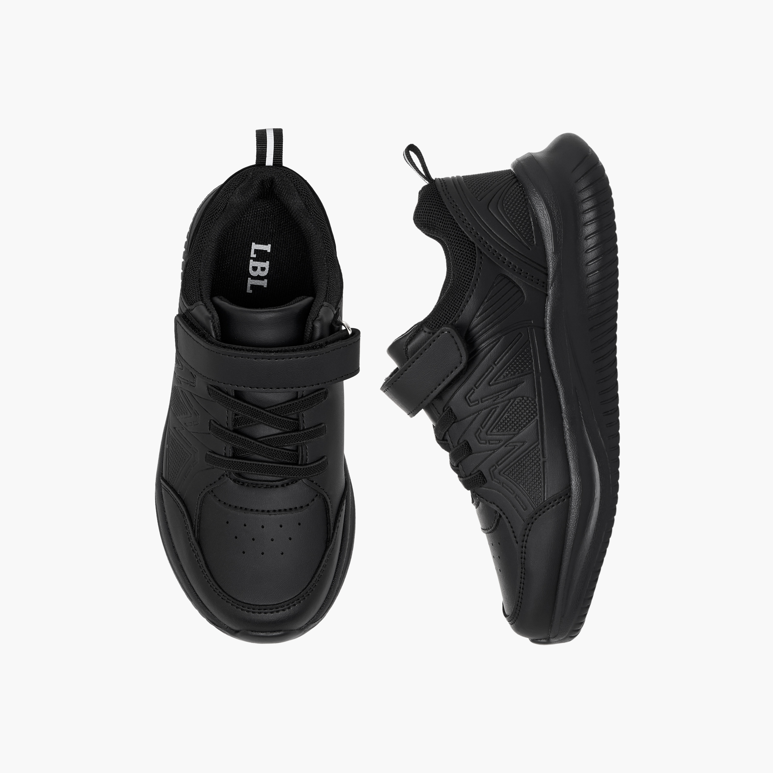 حذاء مدرسي بشريط إغلاق للأطفال من أل بي أل من شو إكسبريس-boys-shoes-schoolshoes-image-1
