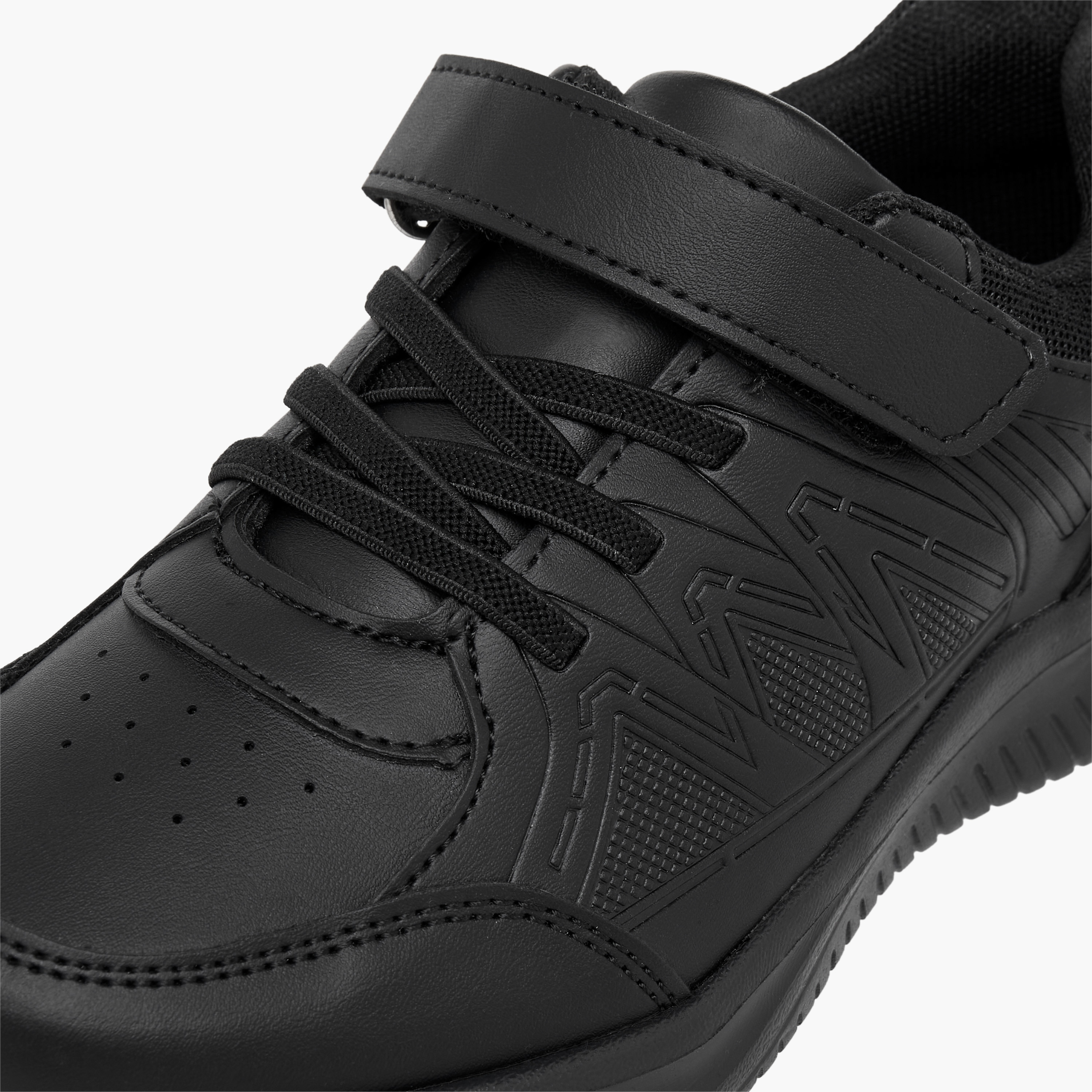 حذاء مدرسي بشريط إغلاق للأطفال من أل بي أل من شو إكسبريس-boys-shoes-schoolshoes-image-7