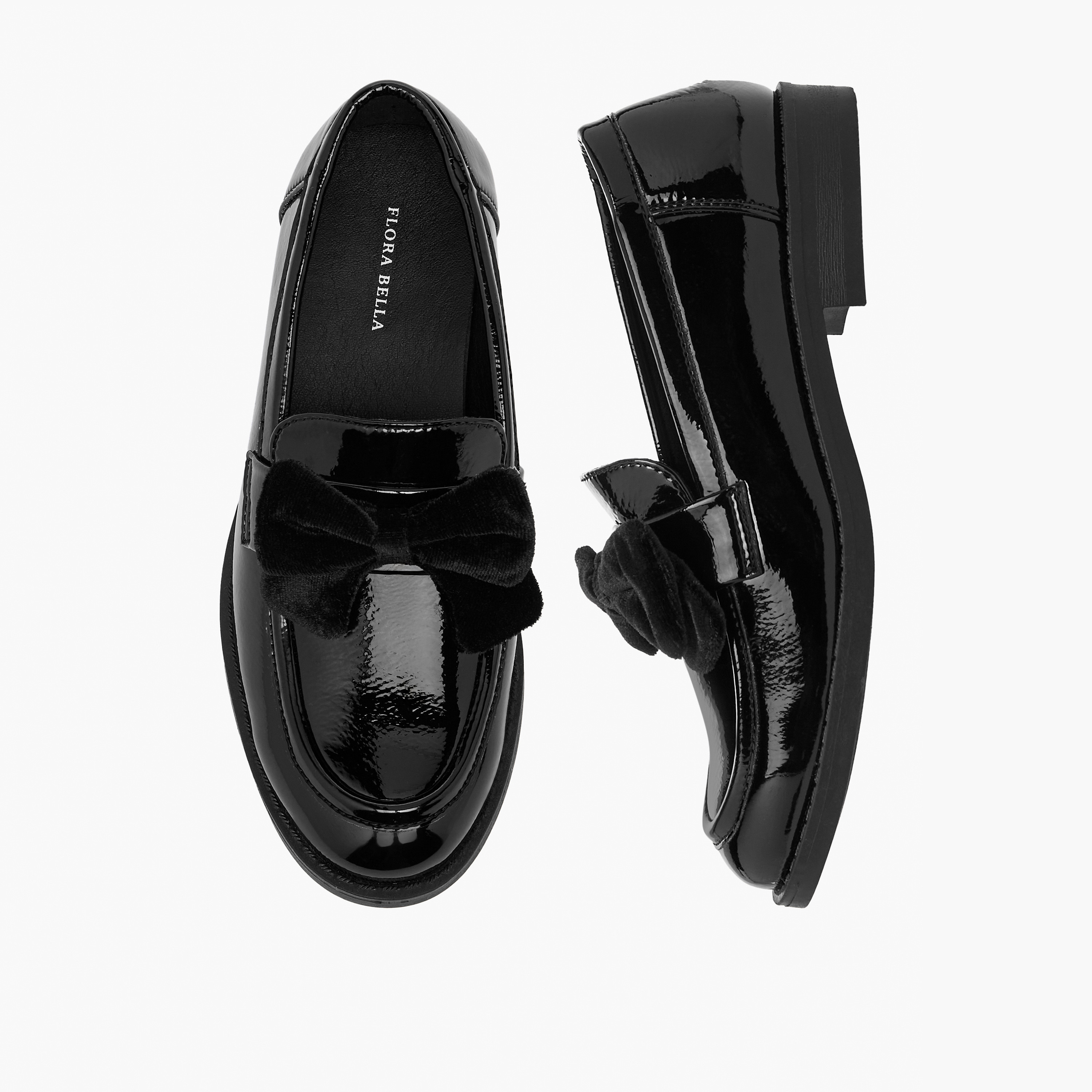 Flora Bella Girls Slip-On School Shoes-girls-shoes-schoolshoes-image-1