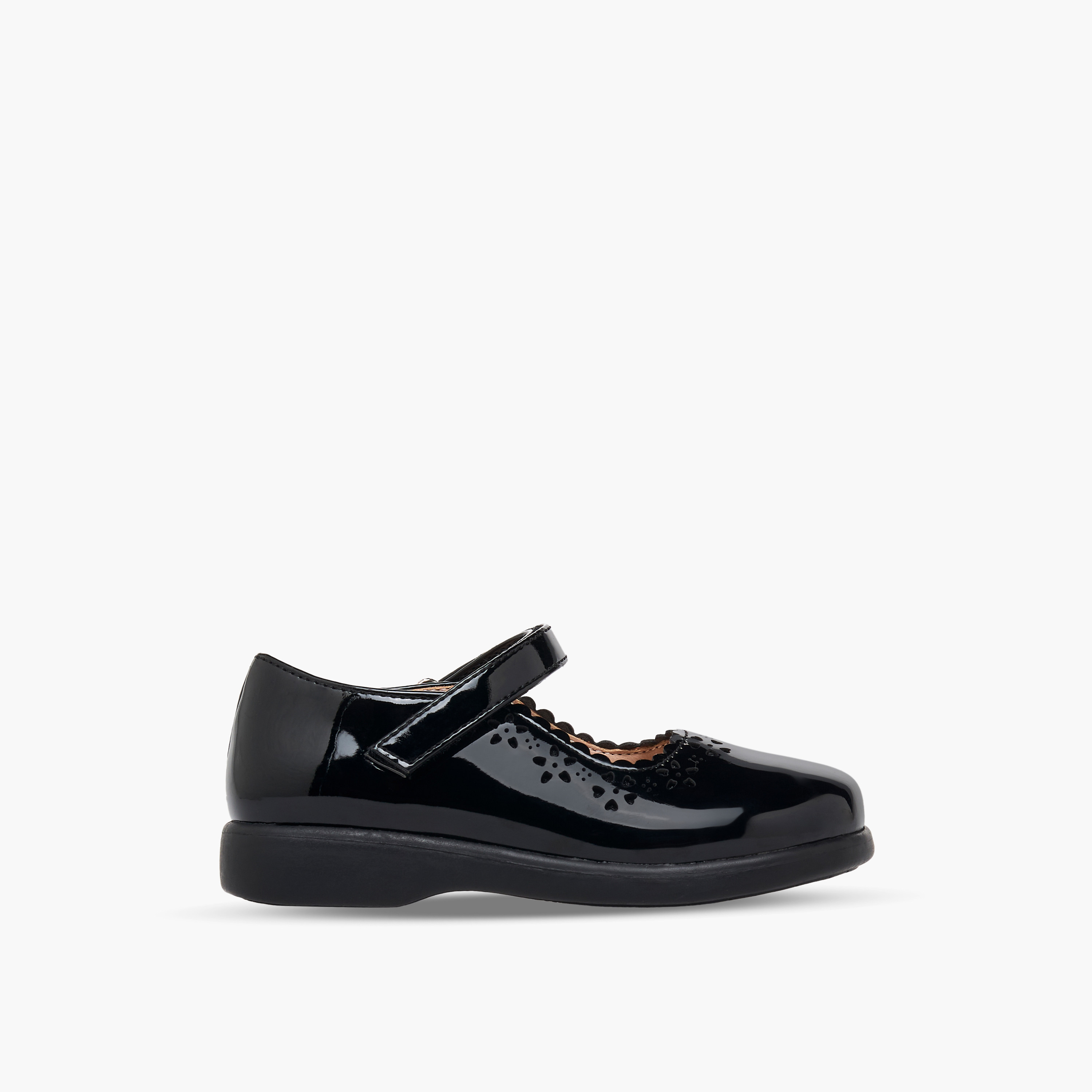حذاء مدرسي بشريط إغلاق للبنات من فلورا بيلا-girls-shoes-maryjanes-image-3