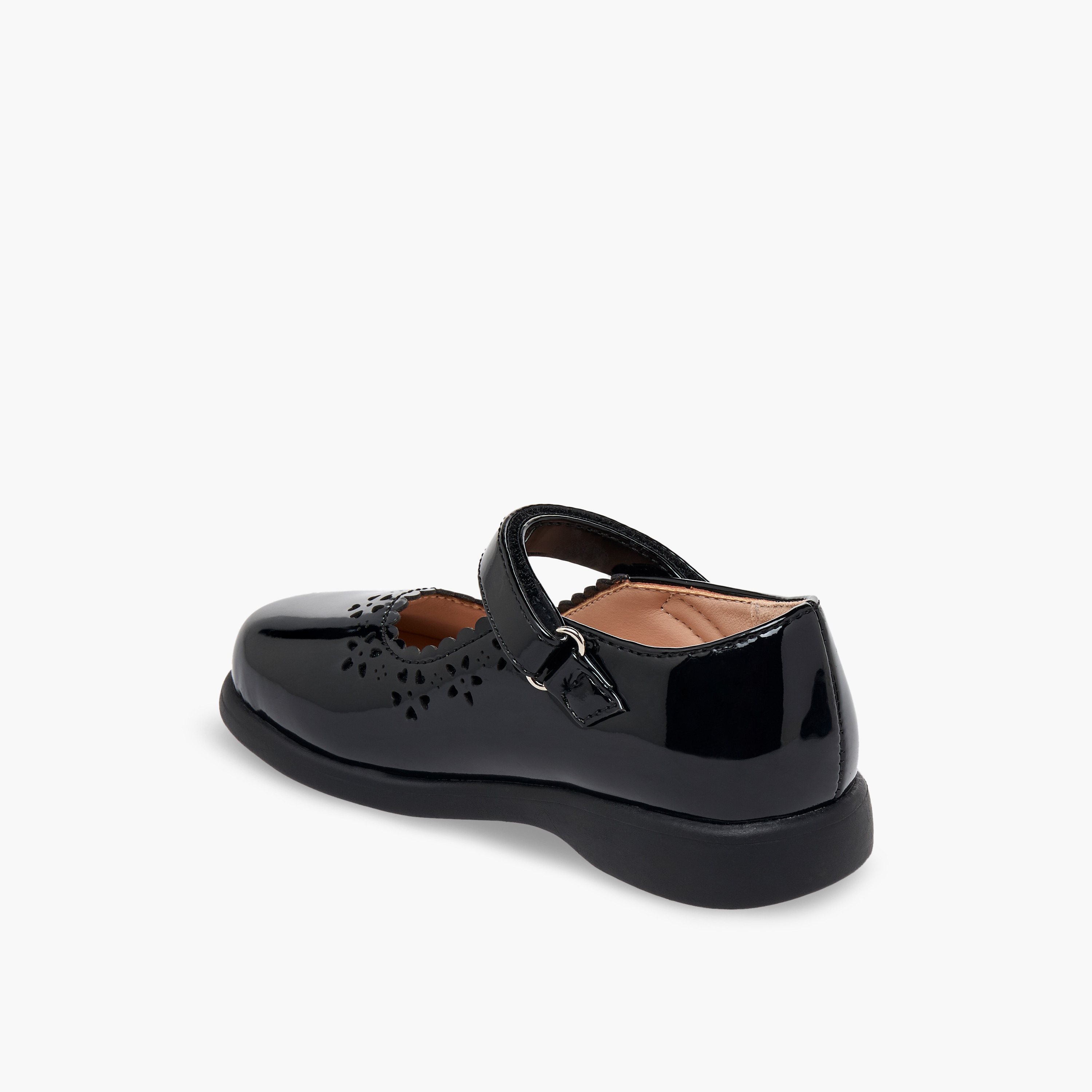 حذاء مدرسي بشريط إغلاق للبنات من فلورا بيلا-girls-shoes-maryjanes-image-5