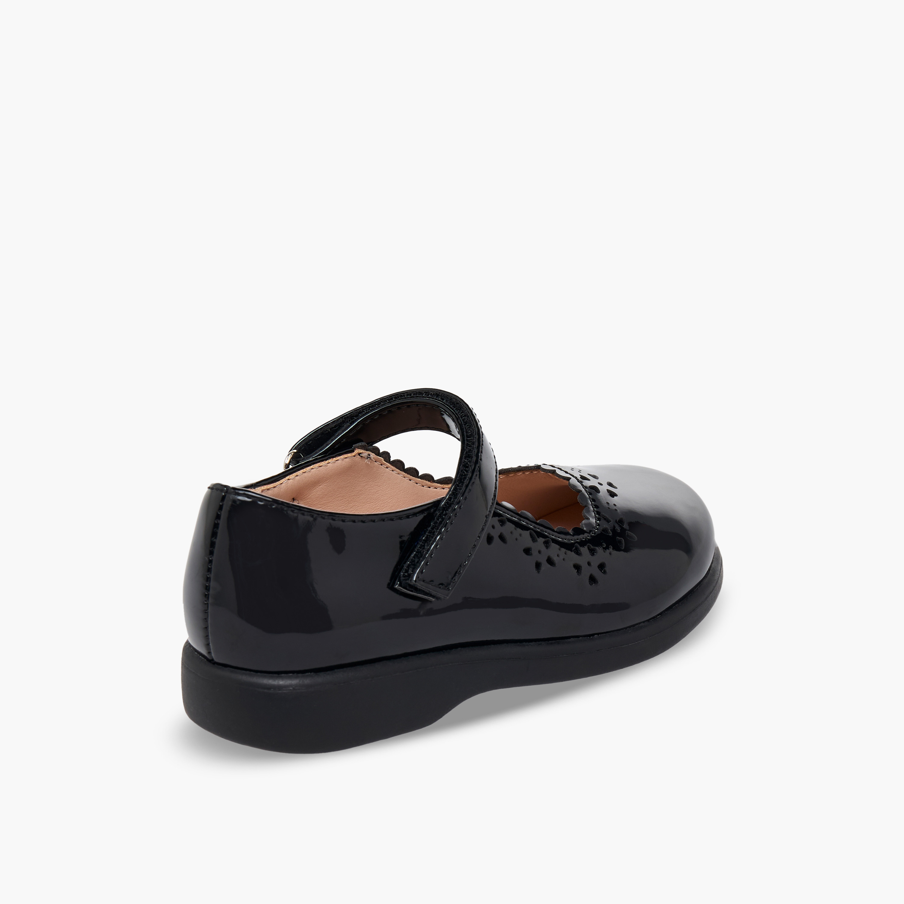 حذاء مدرسي بشريط إغلاق للبنات من فلورا بيلا-girls-shoes-maryjanes-image-6