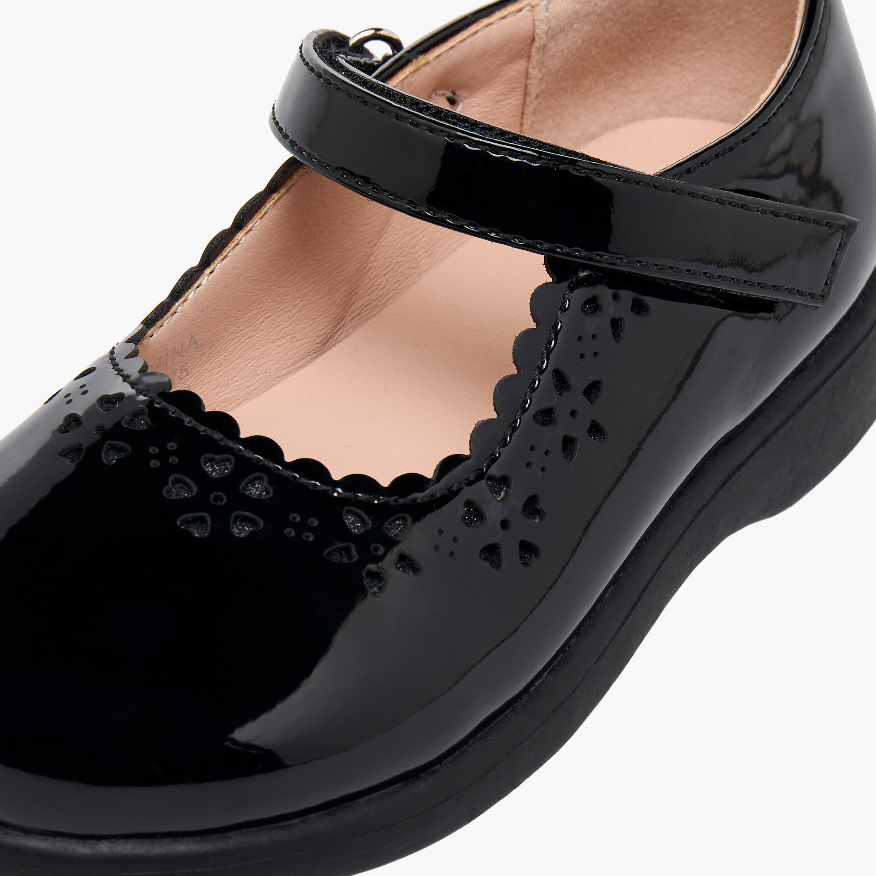 حذاء مدرسي بشريط إغلاق للبنات من فلورا بيلا-girls-shoes-maryjanes-image-8