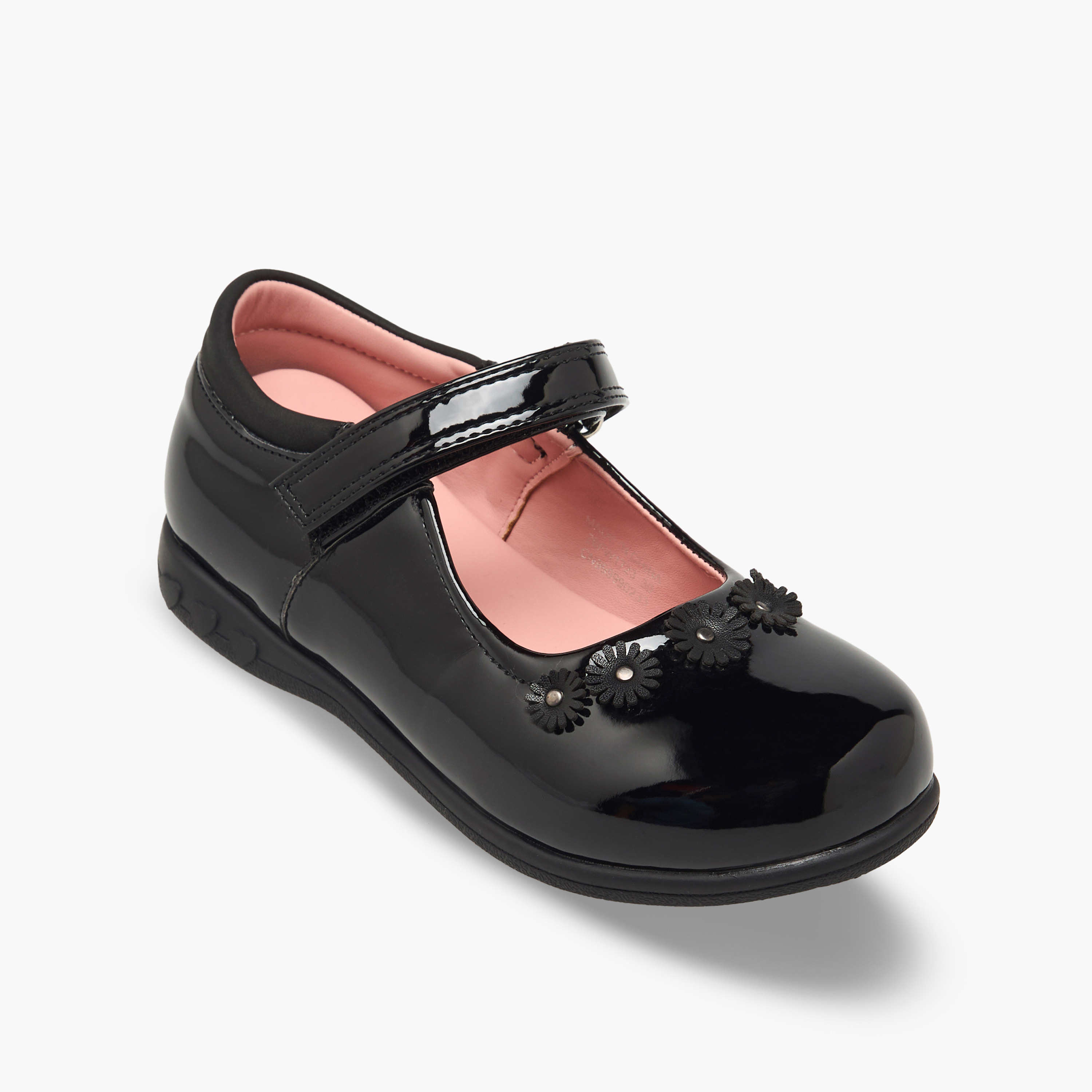 Juniors Girls Floral Accent School Shoes-girls-shoes-maryjanes-image-2