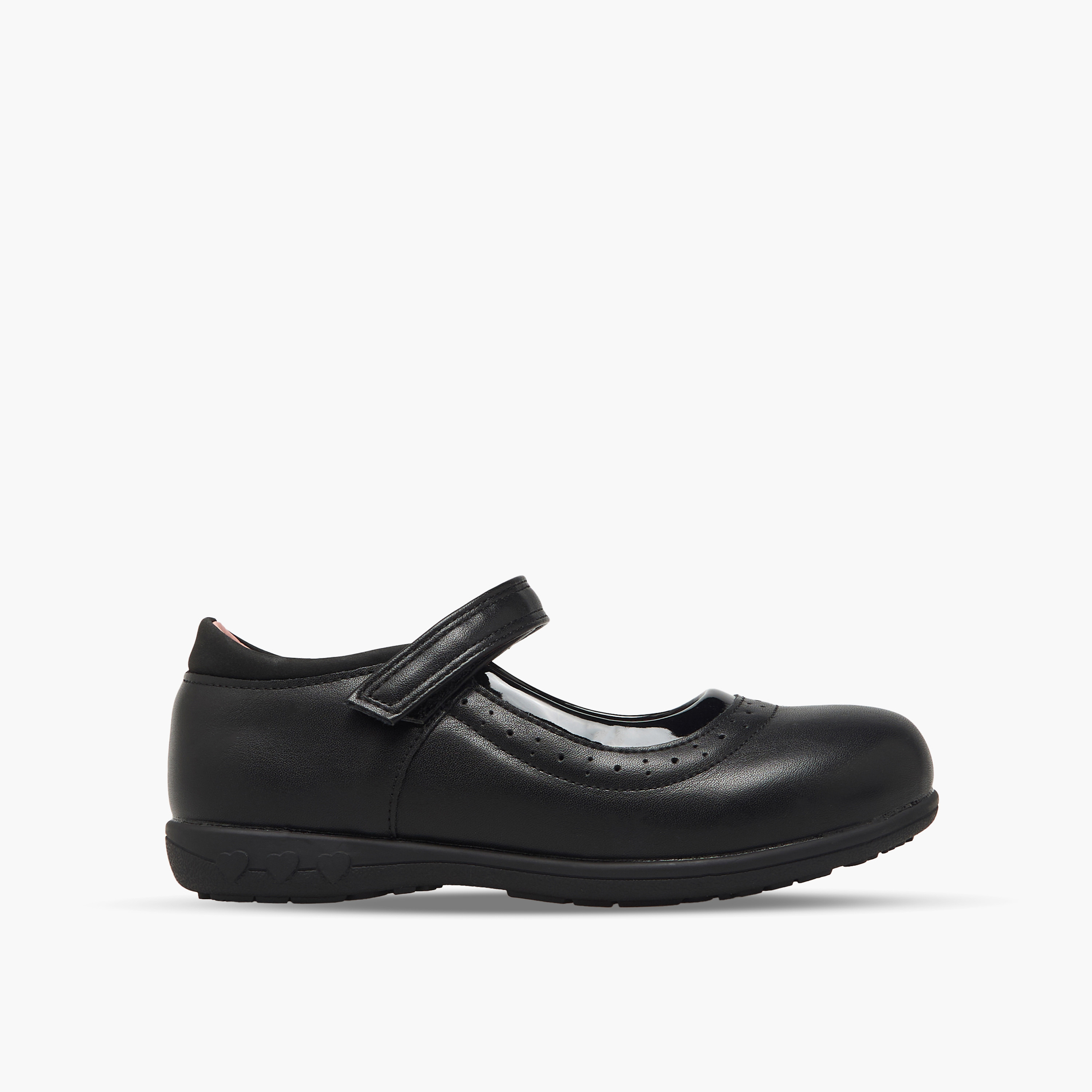 حذاء مدرسي للفتيات بشريط لاصق من جونيوز-girls-shoes-maryjanes-image-4