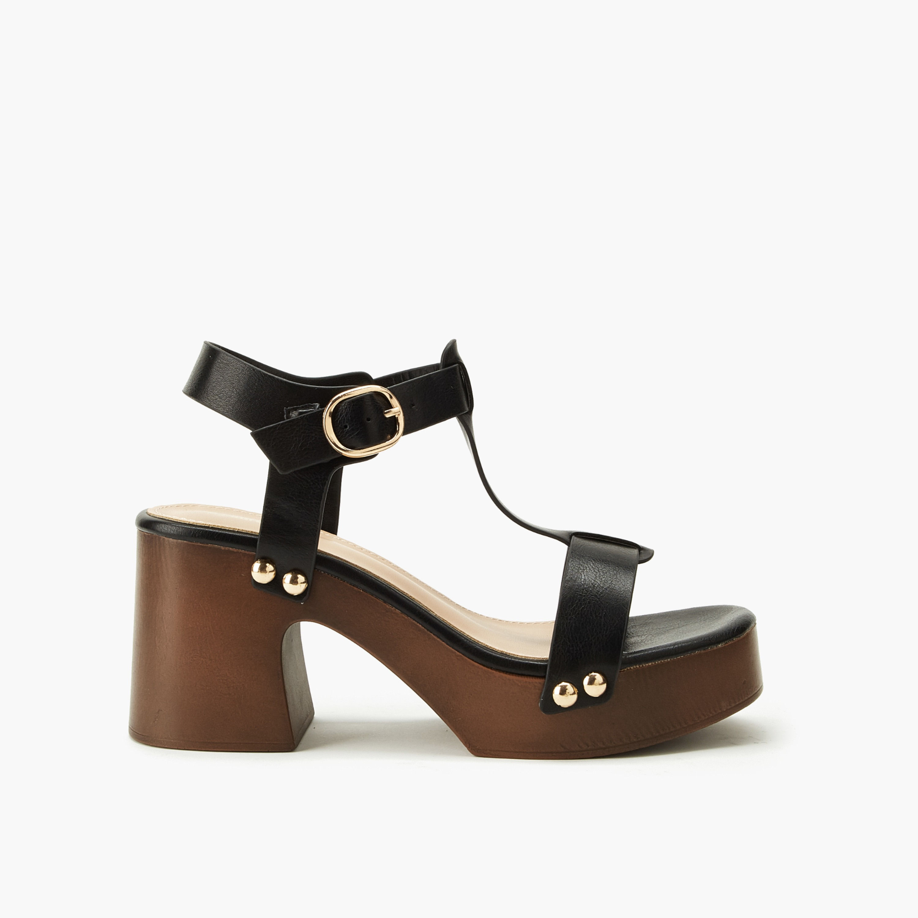 صندل للنساء بارز الملمس بكعب عريض من شورستيب-women-shoes-sandals-heeled-image-3