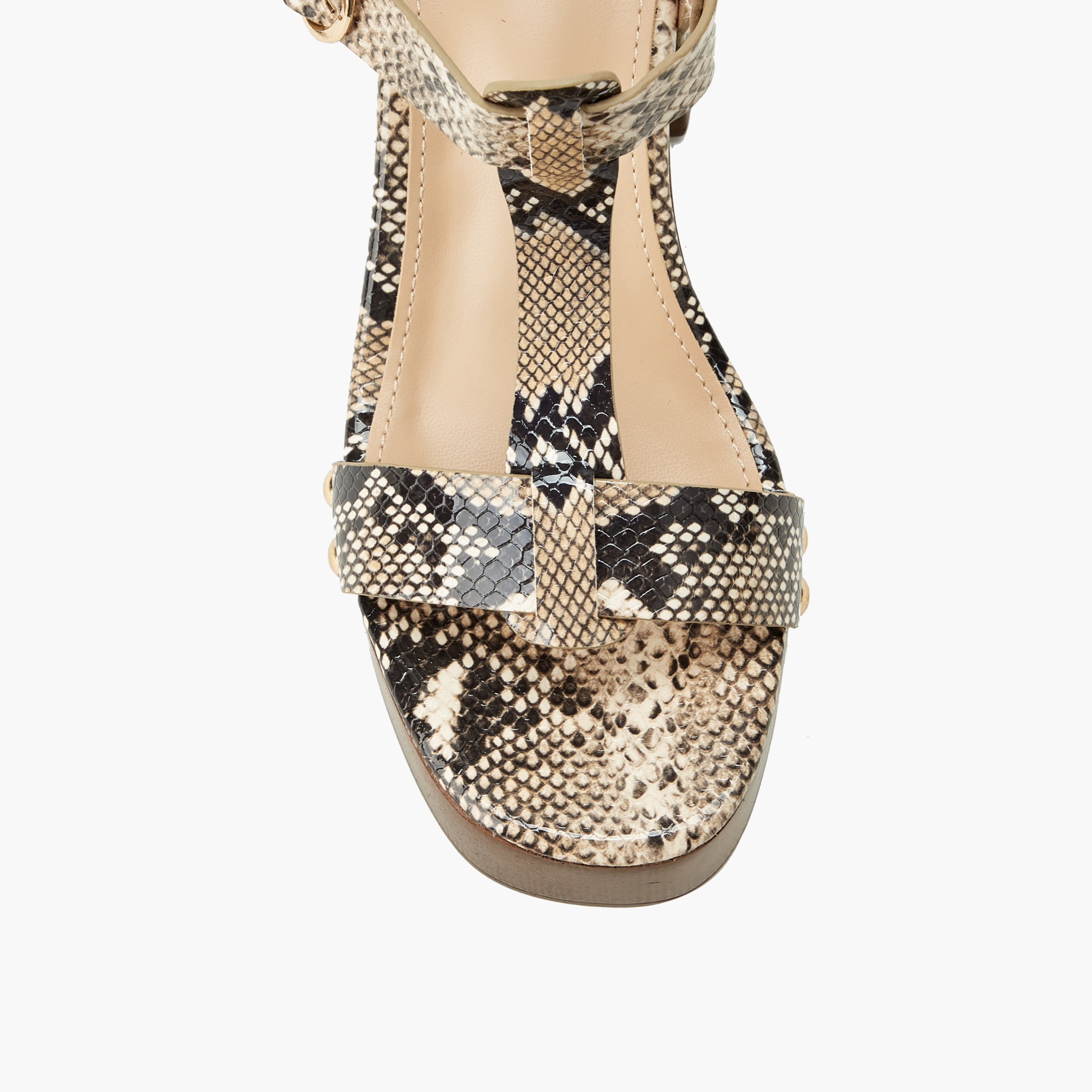Surestep Women Textured Block Heel Sandals-women-shoes-sandals-heeled-image-4