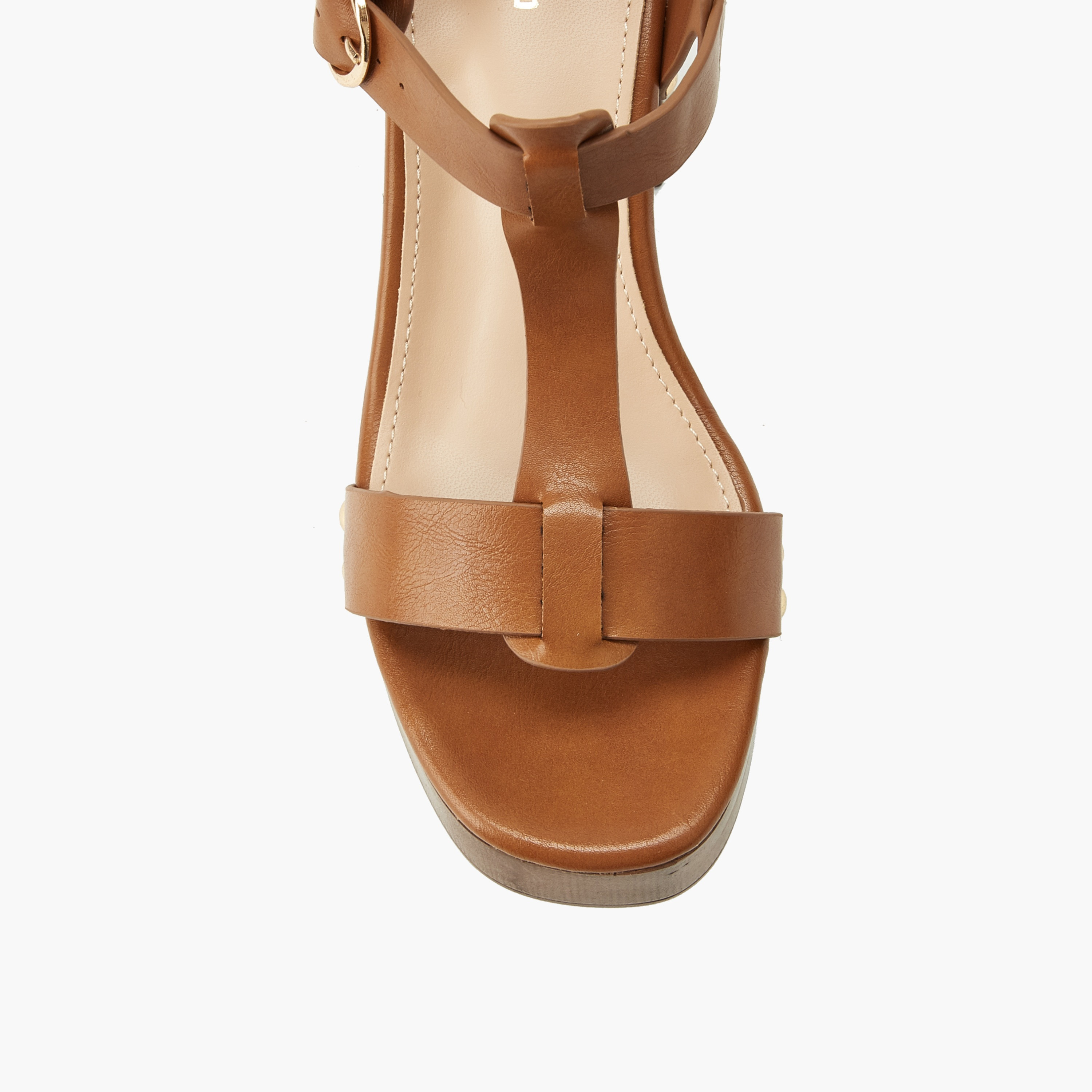 Surestep Women Textured Block Heel Sandals-women-shoes-sandals-heeled-image-4