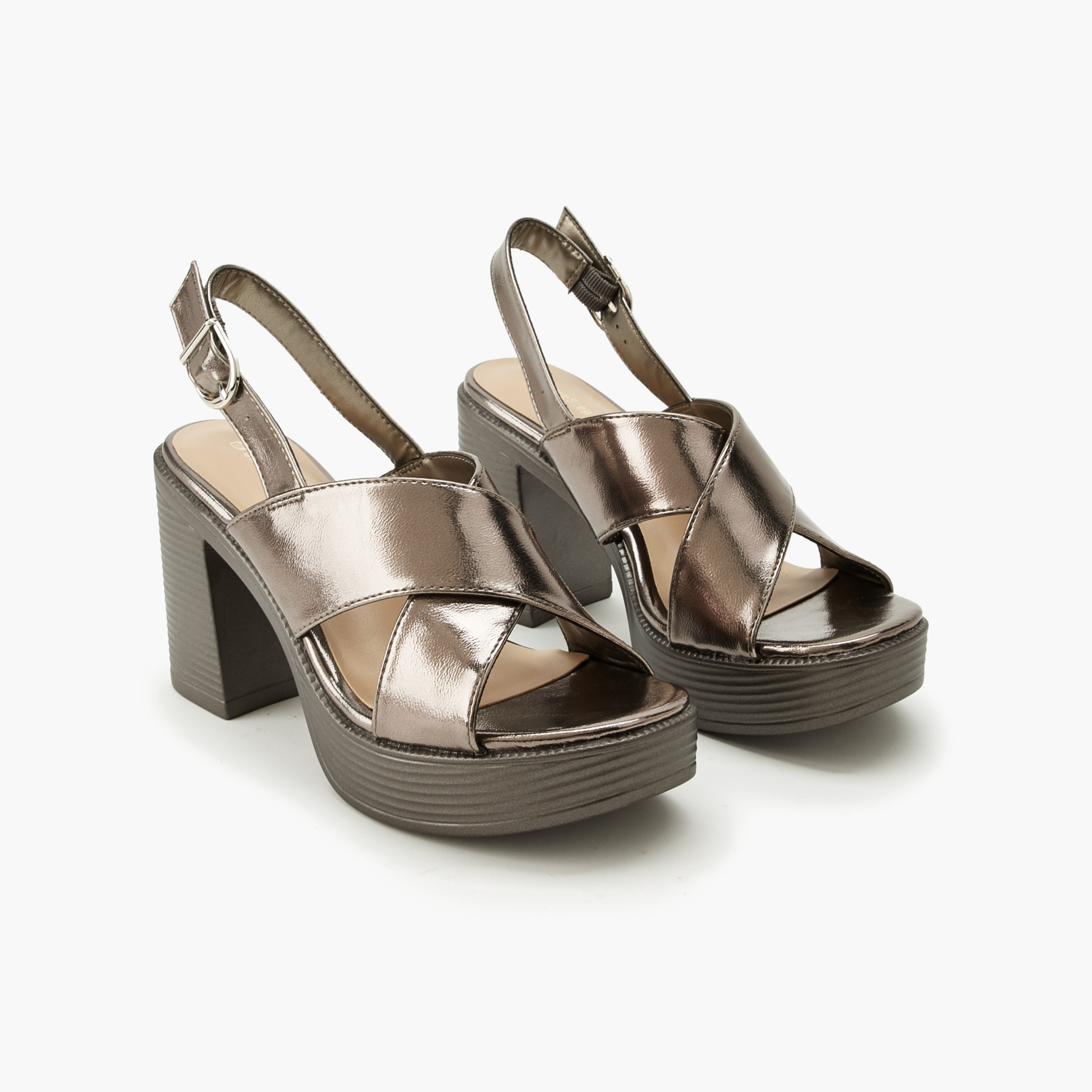 صندل للنساء بكعب عريض وسيور متقاطعة من شورستيب-women-shoes-sandals-heeled-image-1