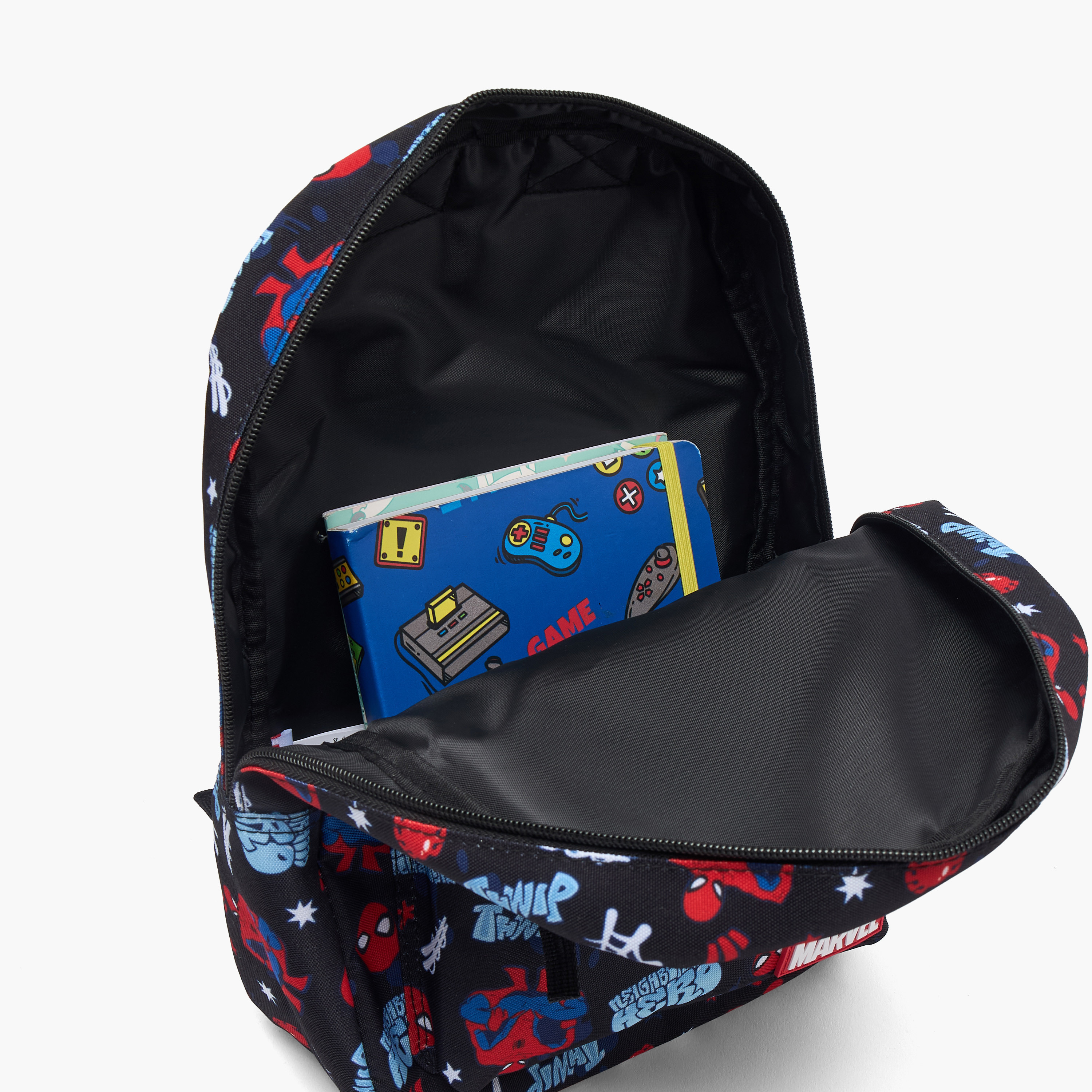 شنطة ظهر مدرسية بأحزمة كتف قابلة للتعديل وطبعات سبايدرمان للأولاد بعمر 8-13 سنة -boys-accessories-bagsandbackpacks-image-5