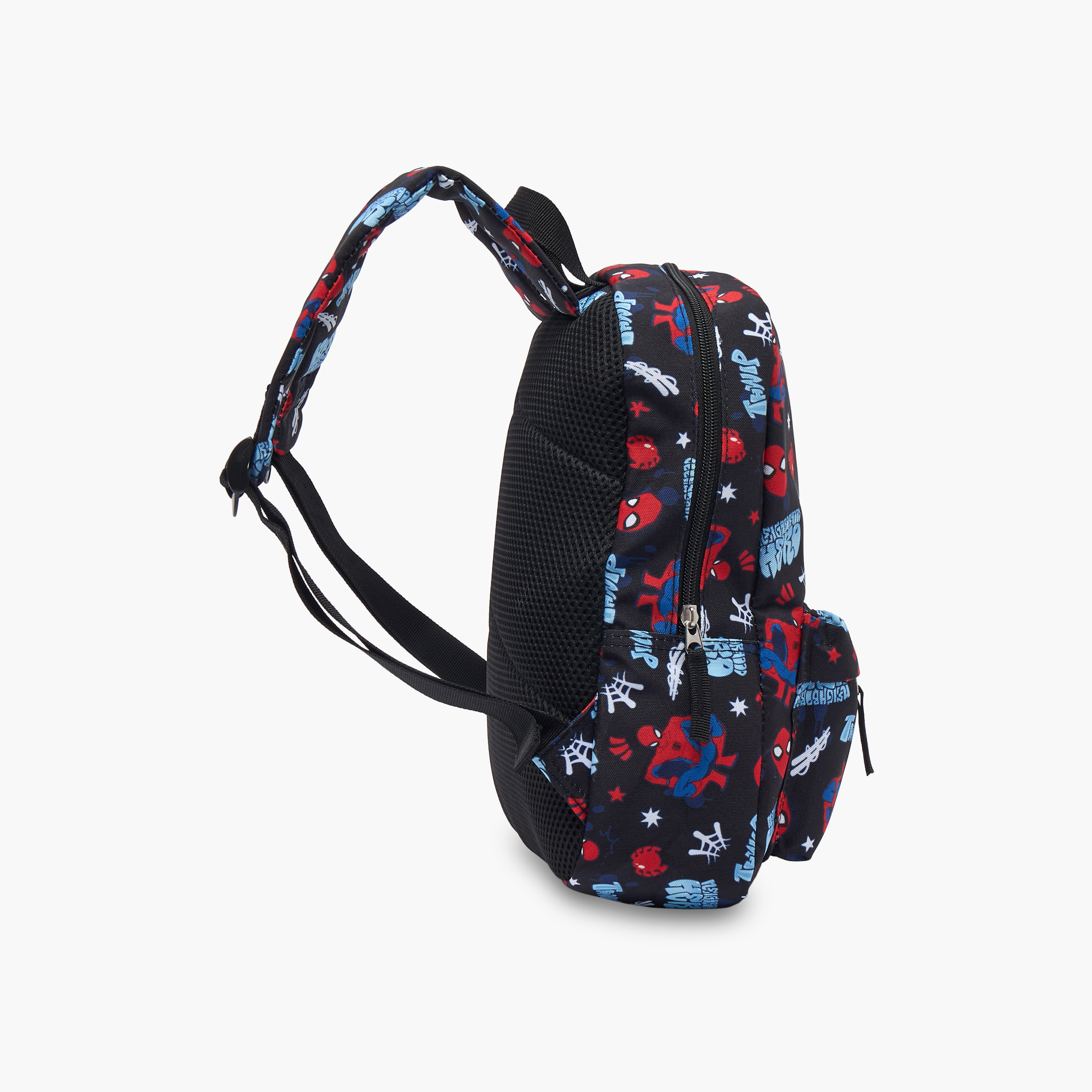 شنطة ظهر مدرسية بأحزمة كتف قابلة للتعديل وطبعات سبايدرمان للأولاد بعمر 8-13 سنة -boys-accessories-bagsandbackpacks-image-6