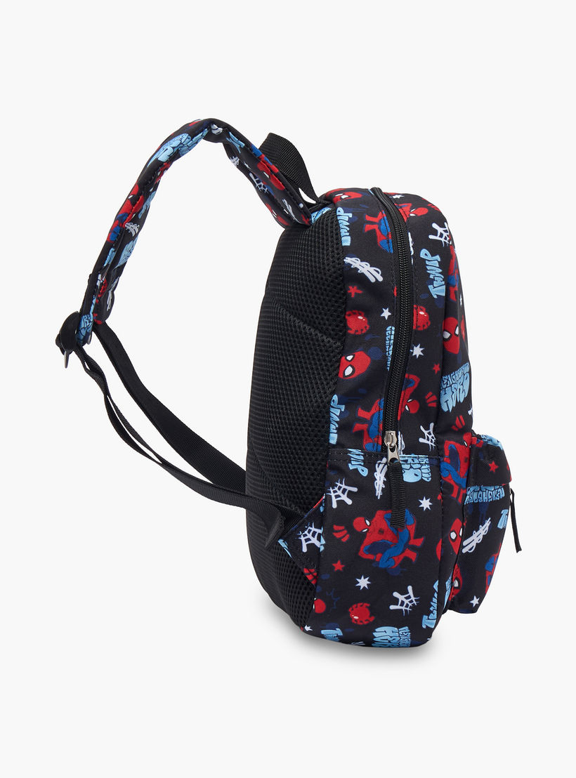 شنطة ظهر مدرسية بأحزمة كتف قابلة للتعديل وطبعات سبايدرمان للأولاد بعمر 8-13 سنة -boys-accessories-bagsandbackpacks-image-6