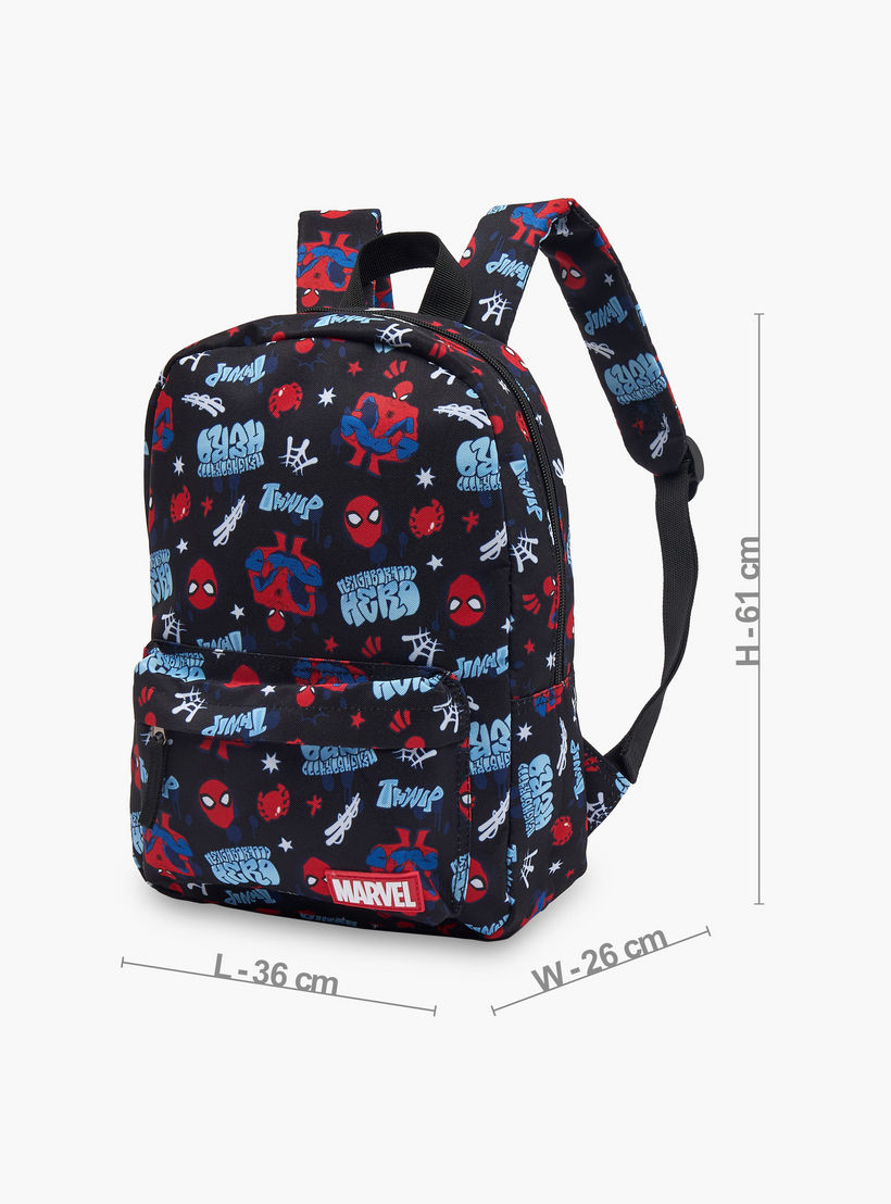 شنطة ظهر مدرسية بأحزمة كتف قابلة للتعديل وطبعات سبايدرمان للأولاد بعمر 8-13 سنة -boys-accessories-bagsandbackpacks-image-7
