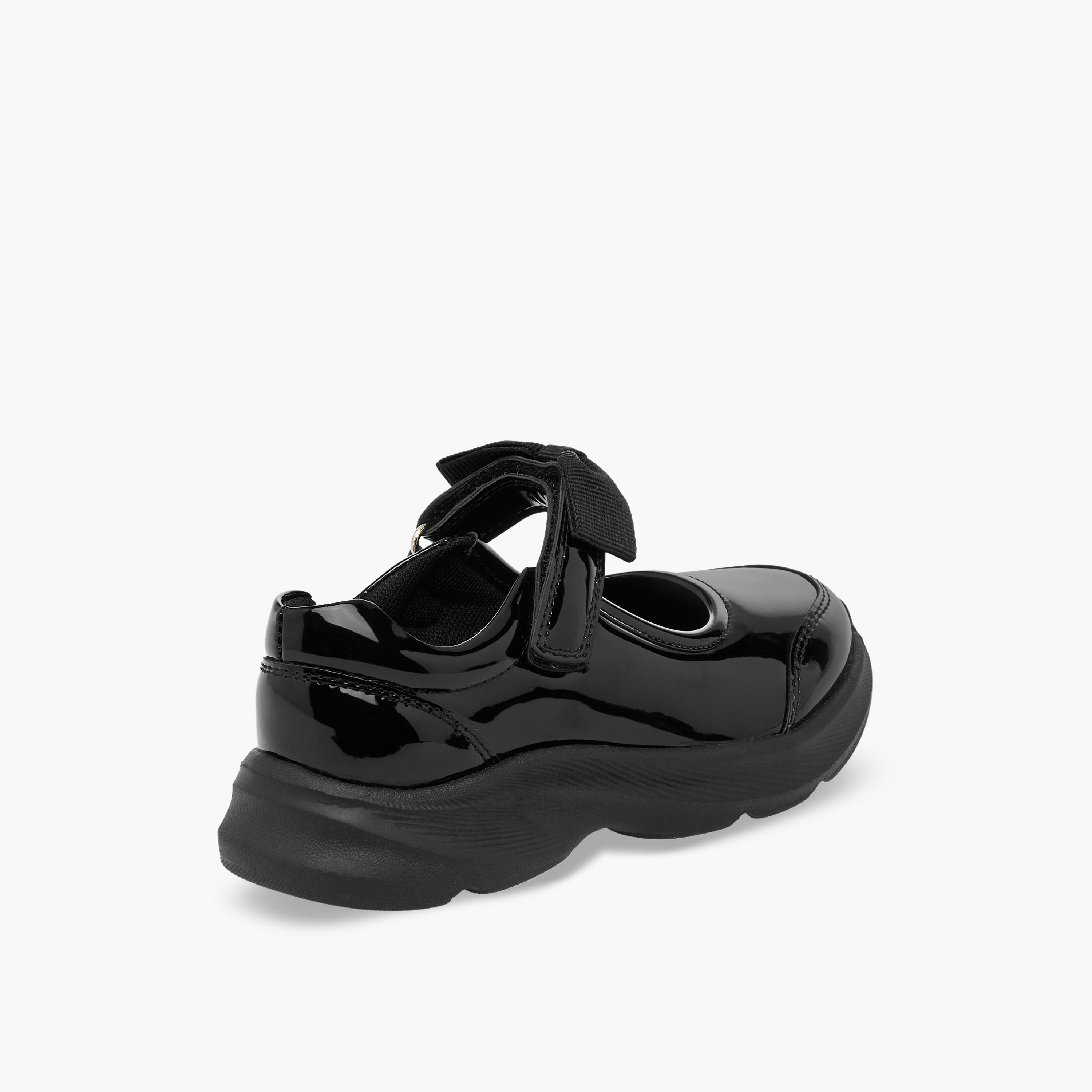 حذاء مدرسي بفيونكة وشريط إغلاق للبنات من فلورا بيلا-girls-shoes-maryjanes-image-6