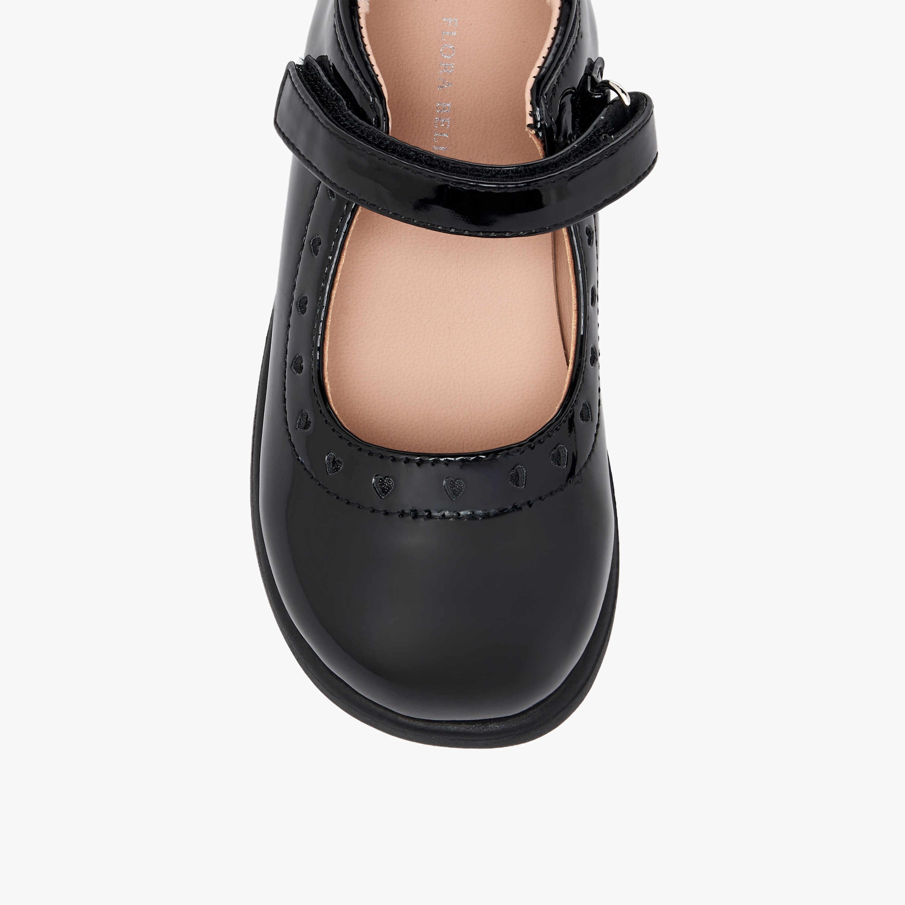 حذاء ماري جين مدرسي بشريط إغلاق لاصق وتفاصيل قلب للبنات من فلورا بيلا-girls-shoes-maryjanes-image-7