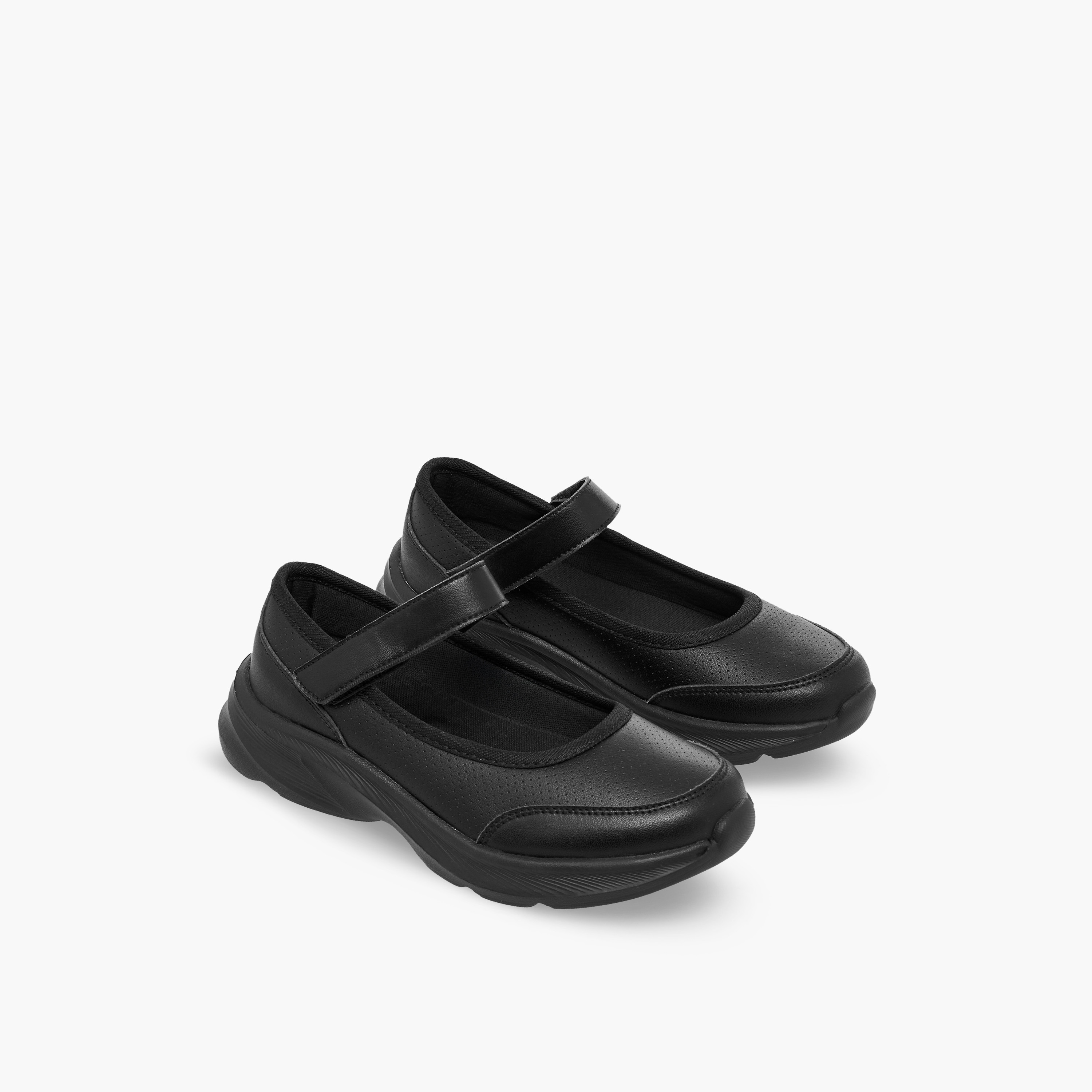 حذاء مدرسي بشريط إغلاق للبنات من فلورا بيلا-girls-shoes-maryjanes-image-1