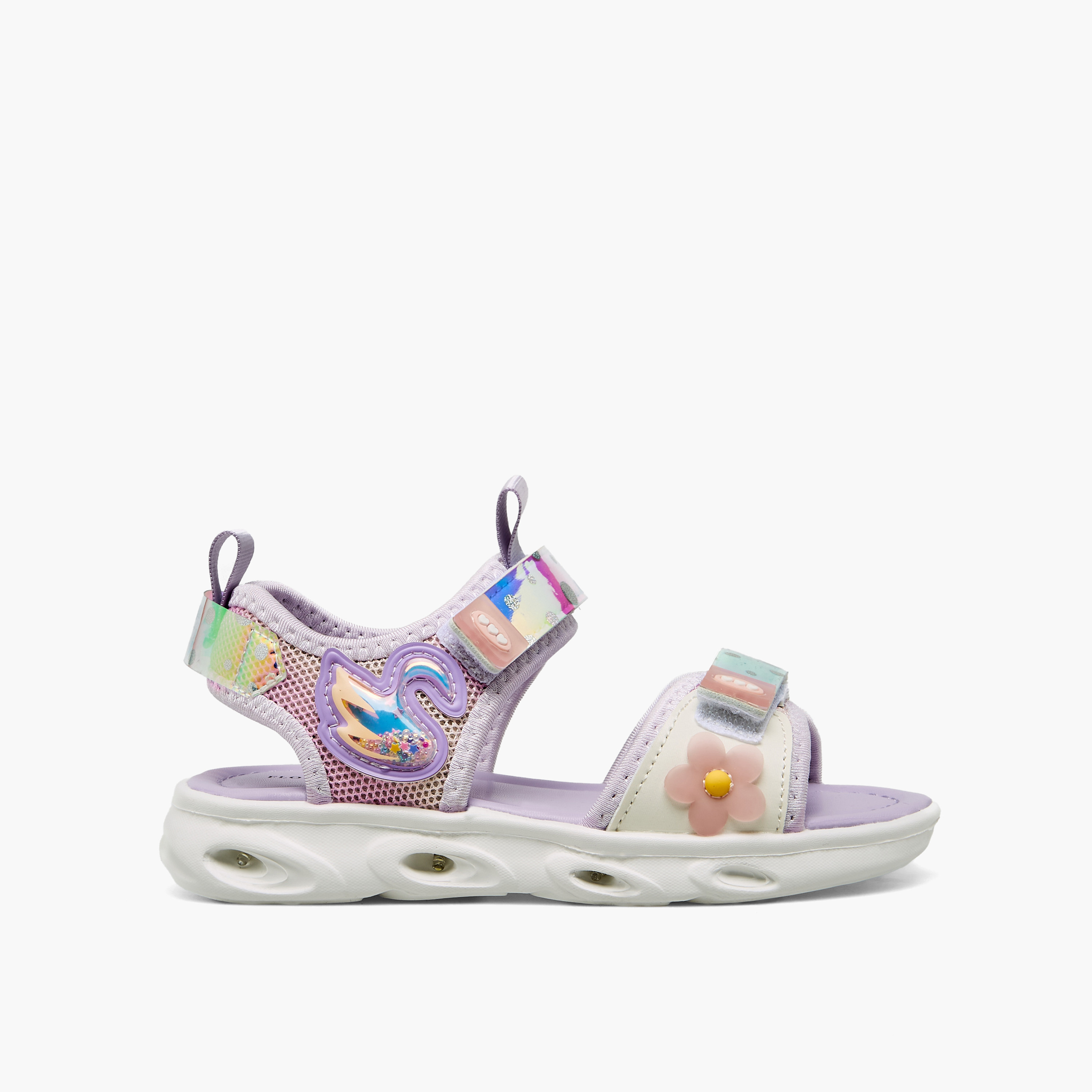 صندل بحزام لاصق وبإضاءة للبنات من فلورا بيلا-girls-shoes-sandals-image-2