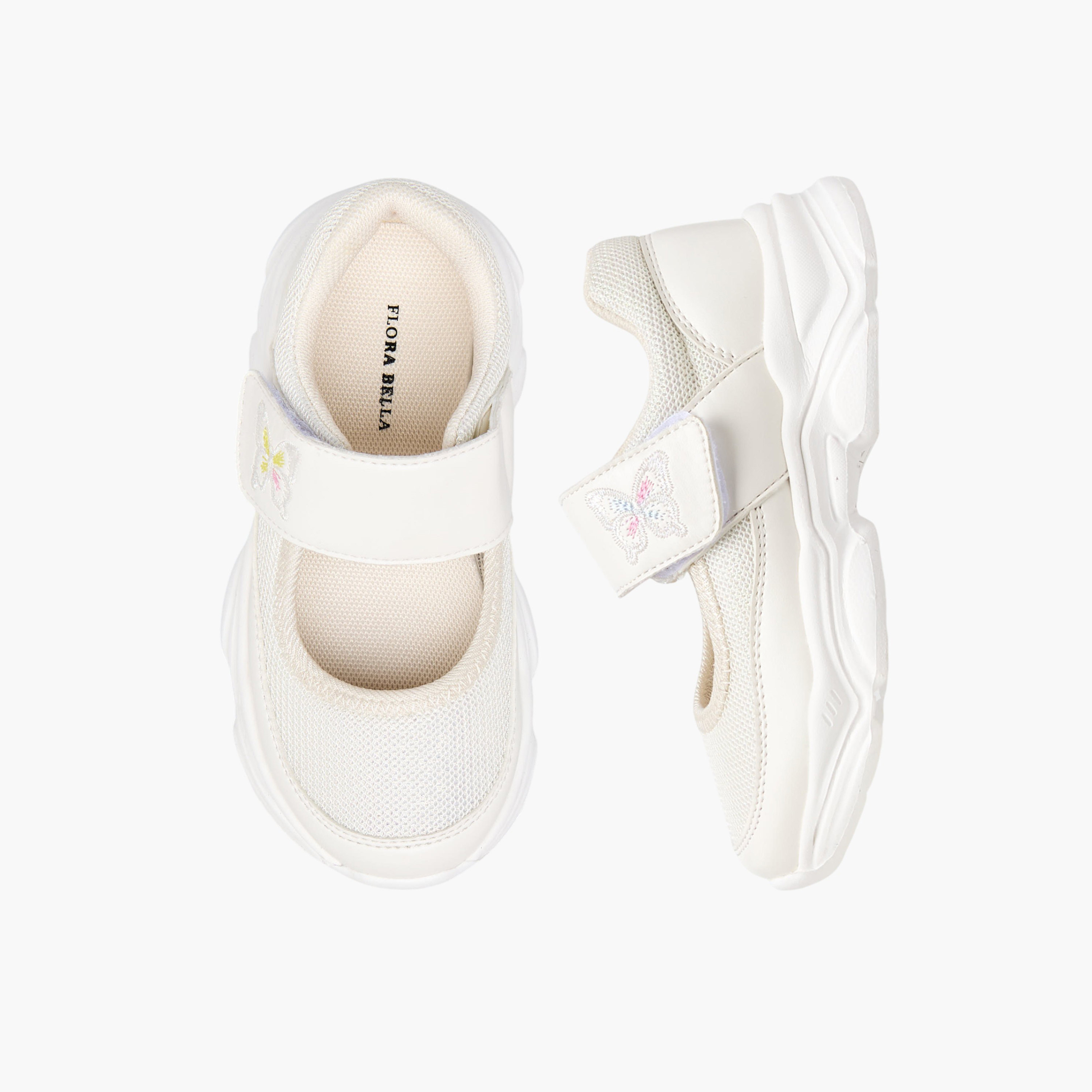 Flora Bella Girls Hook and Loop Ankle Sneakers-girls-shoes-sneakers-image-1