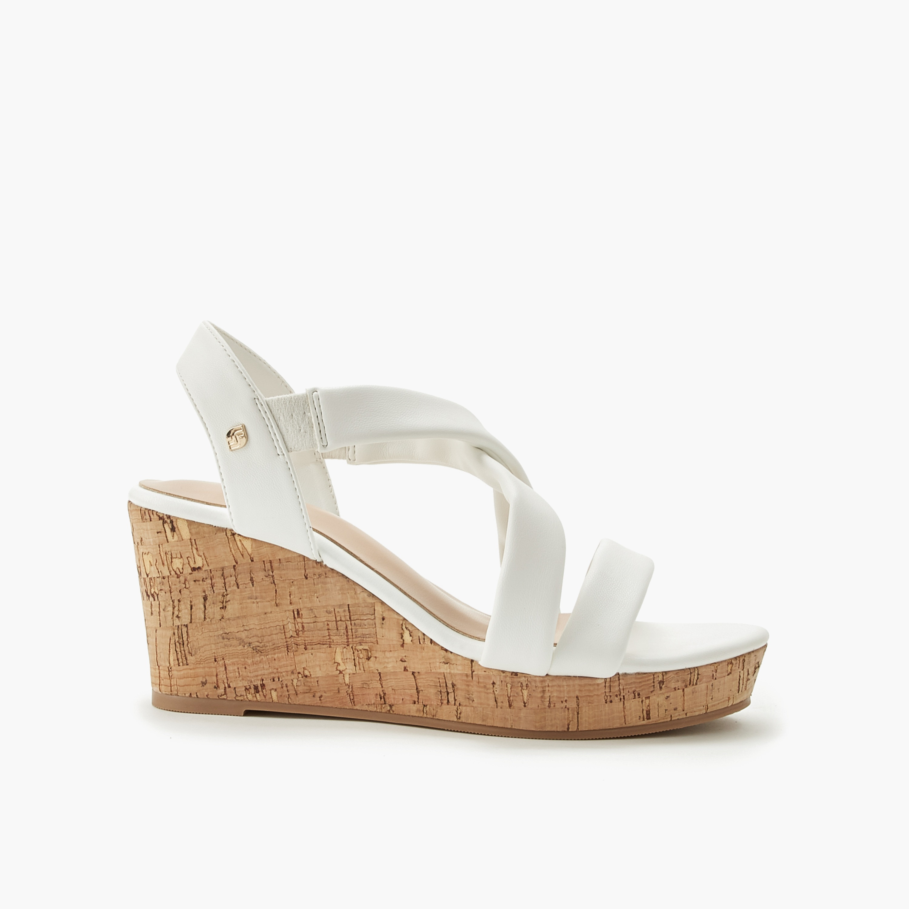 صندل للنساء بكعب ويدج وسيور متقاطعة من شور ستيب-women-shoes-sandals-heeled-image-3