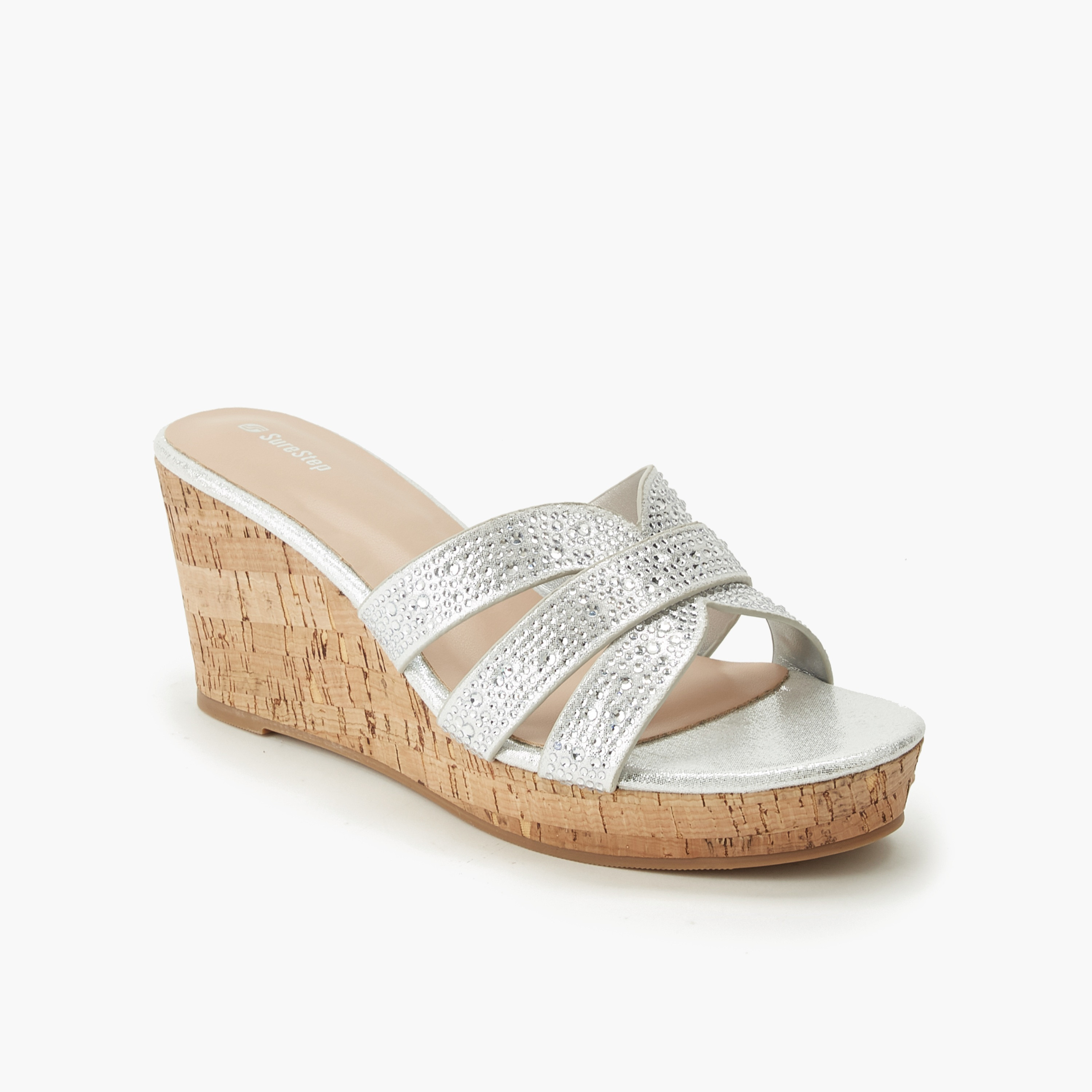 صندل للنساء بنعل ويدج مزين من شورستيب-women-shoes-sandals-heeled-image-2