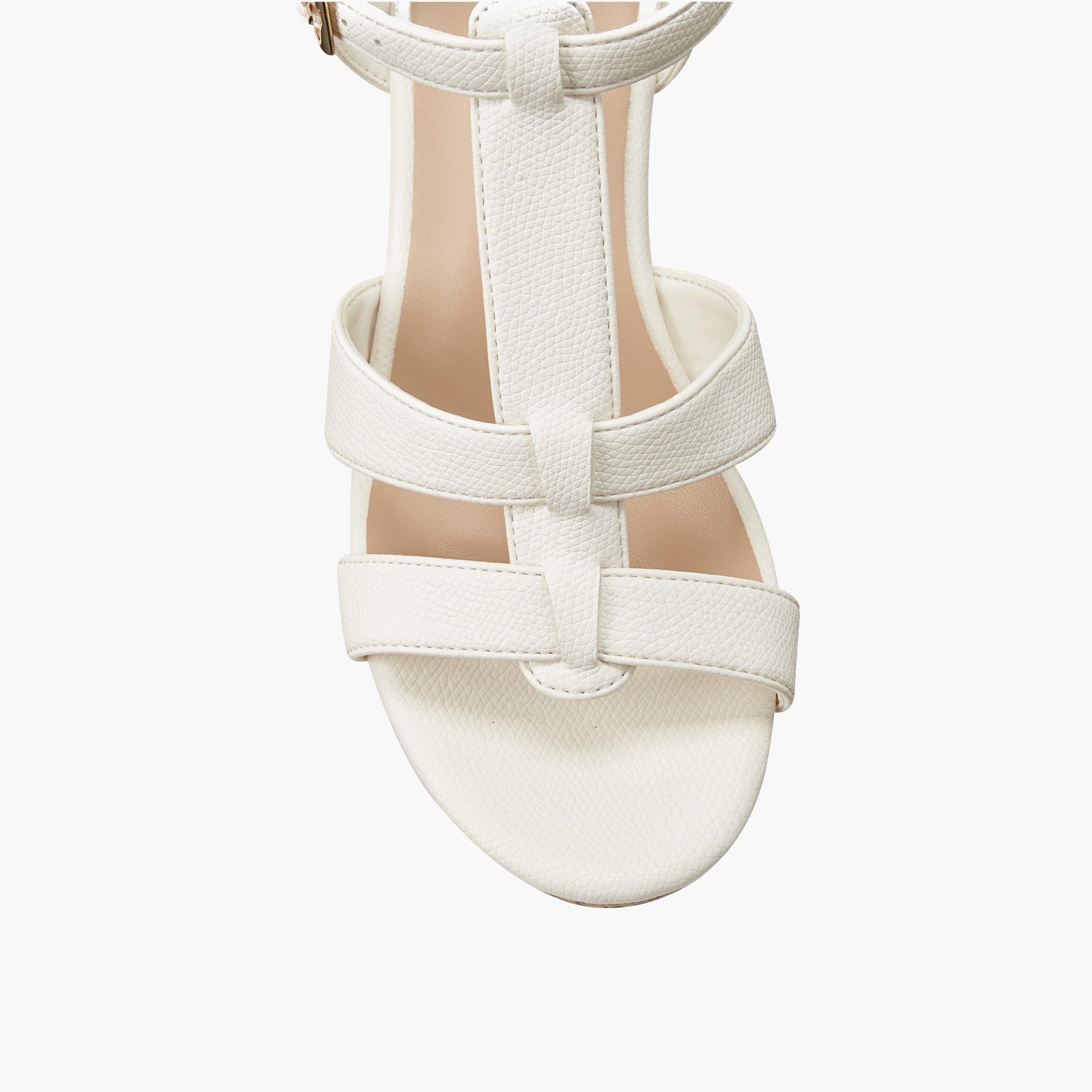 صندل ويدج للنساء بارز الملمس من شور ستيب-women-shoes-sandals-heeled-image-4