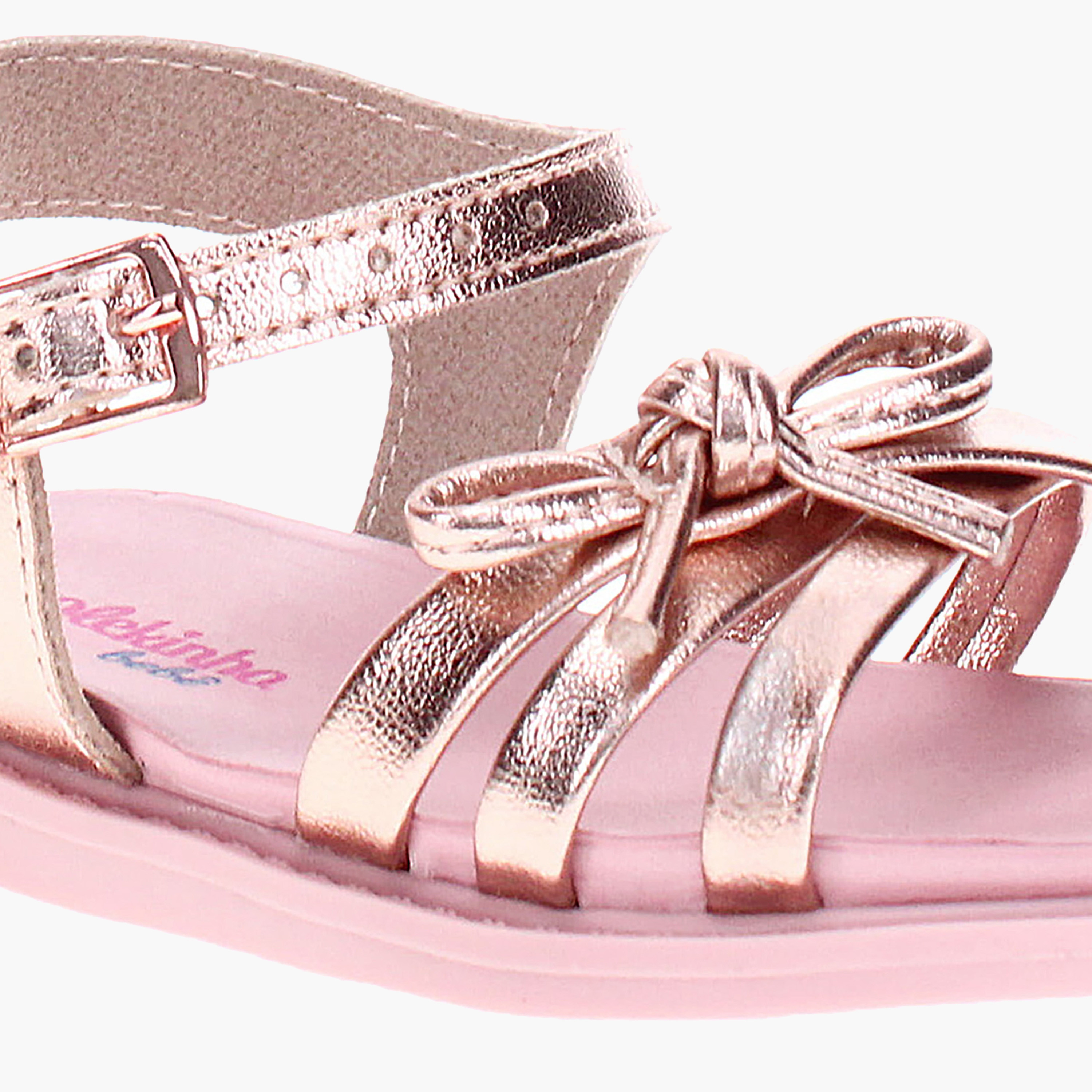 Molekinha by Geoomnii Girls Buckle Strap Rane Cross Strap Sandals | 2714-222-14710-23146      -girls-shoes-sandals-image-5