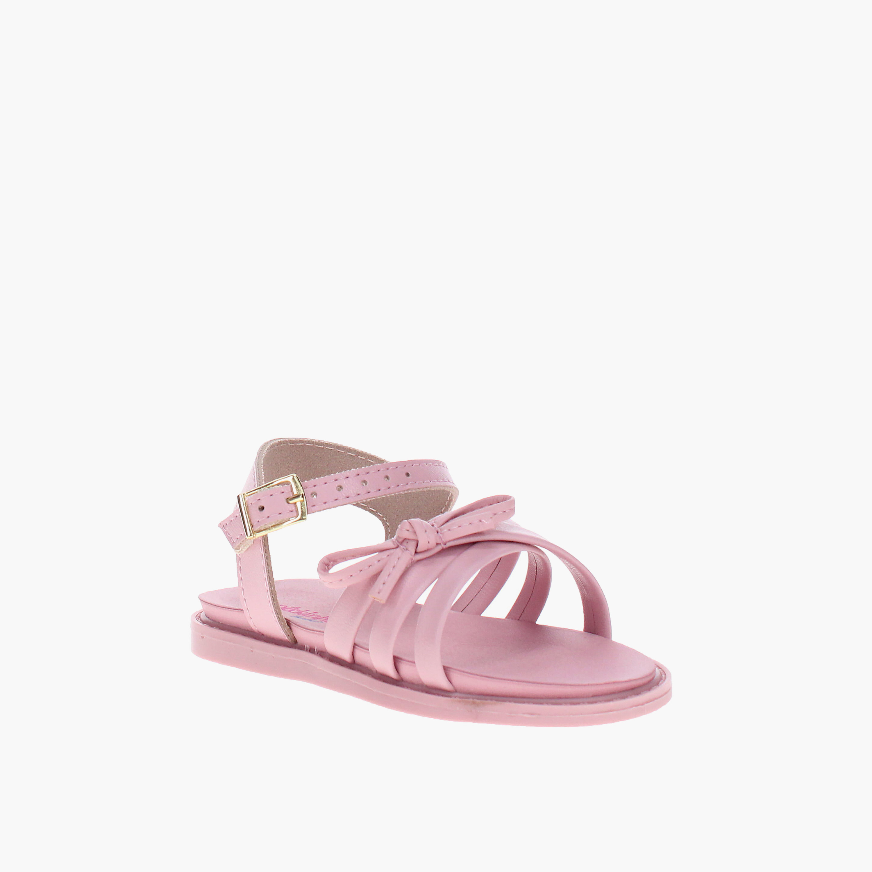 Molekinha by Geoomnii Baby Girl's Buckle Rose0125 Strap Sandals | 2714-222-9569-78276       -baby-girls-shoes-sandals-image-1