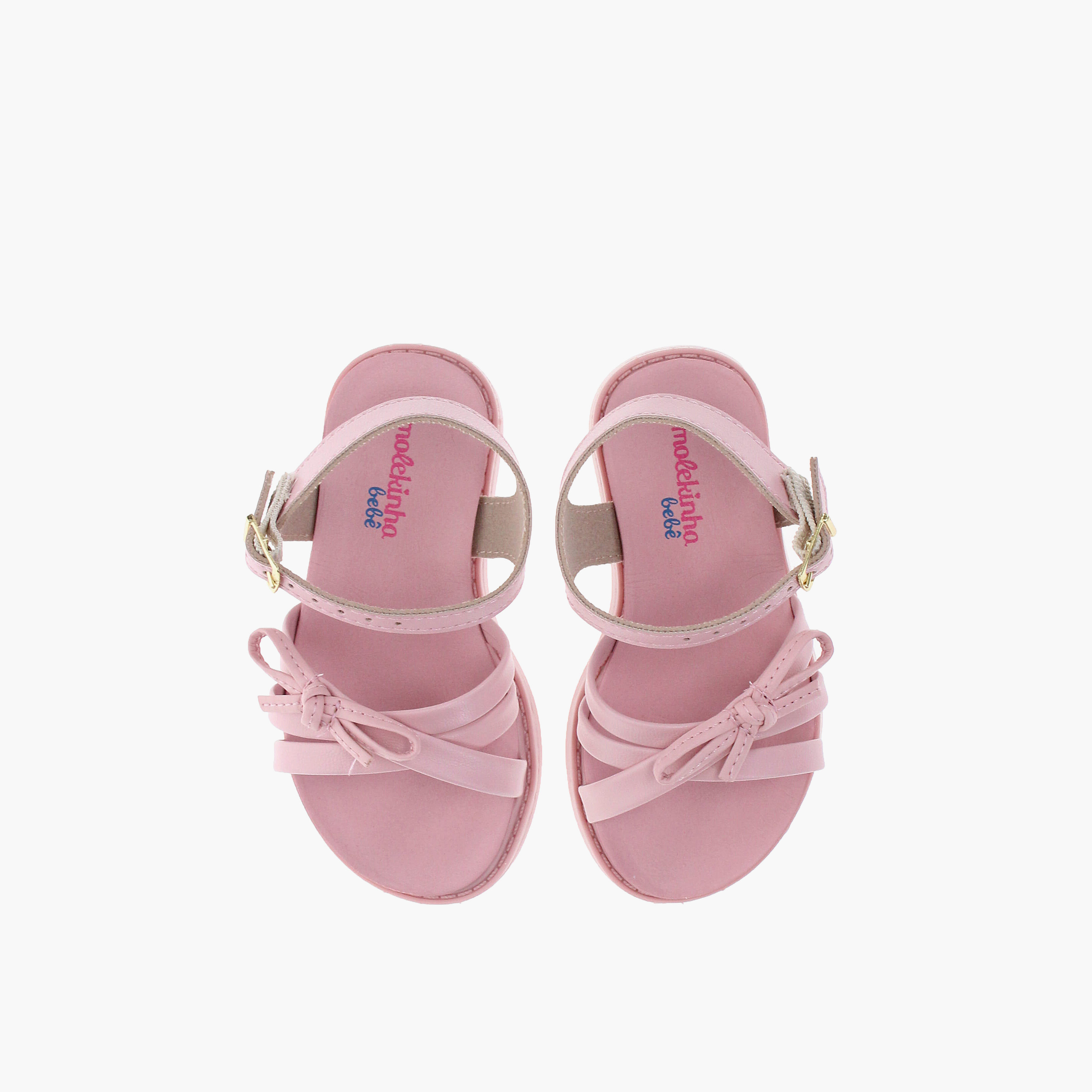 Molekinha by Geoomnii Baby Girl's Buckle Rose0125 Strap Sandals | 2714-222-9569-78276       -baby-girls-shoes-sandals-image-2