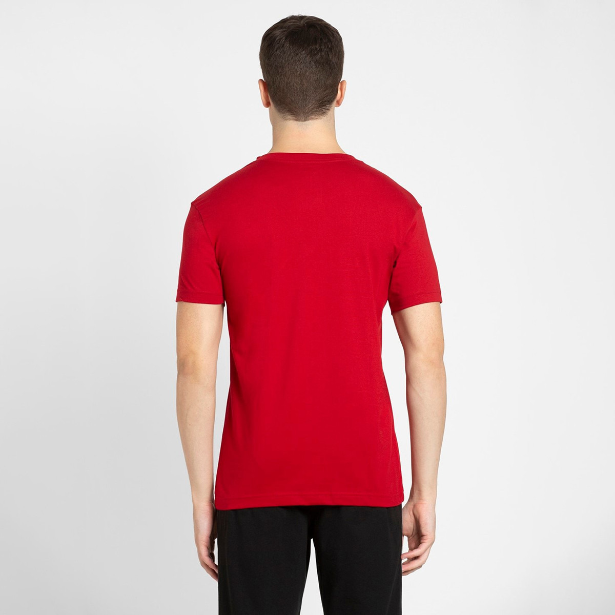 Jockey Men Red V-Neck T-Shirt with Short Sleeves-men-clothing-tshirtsandpolos-tshirts-image-3