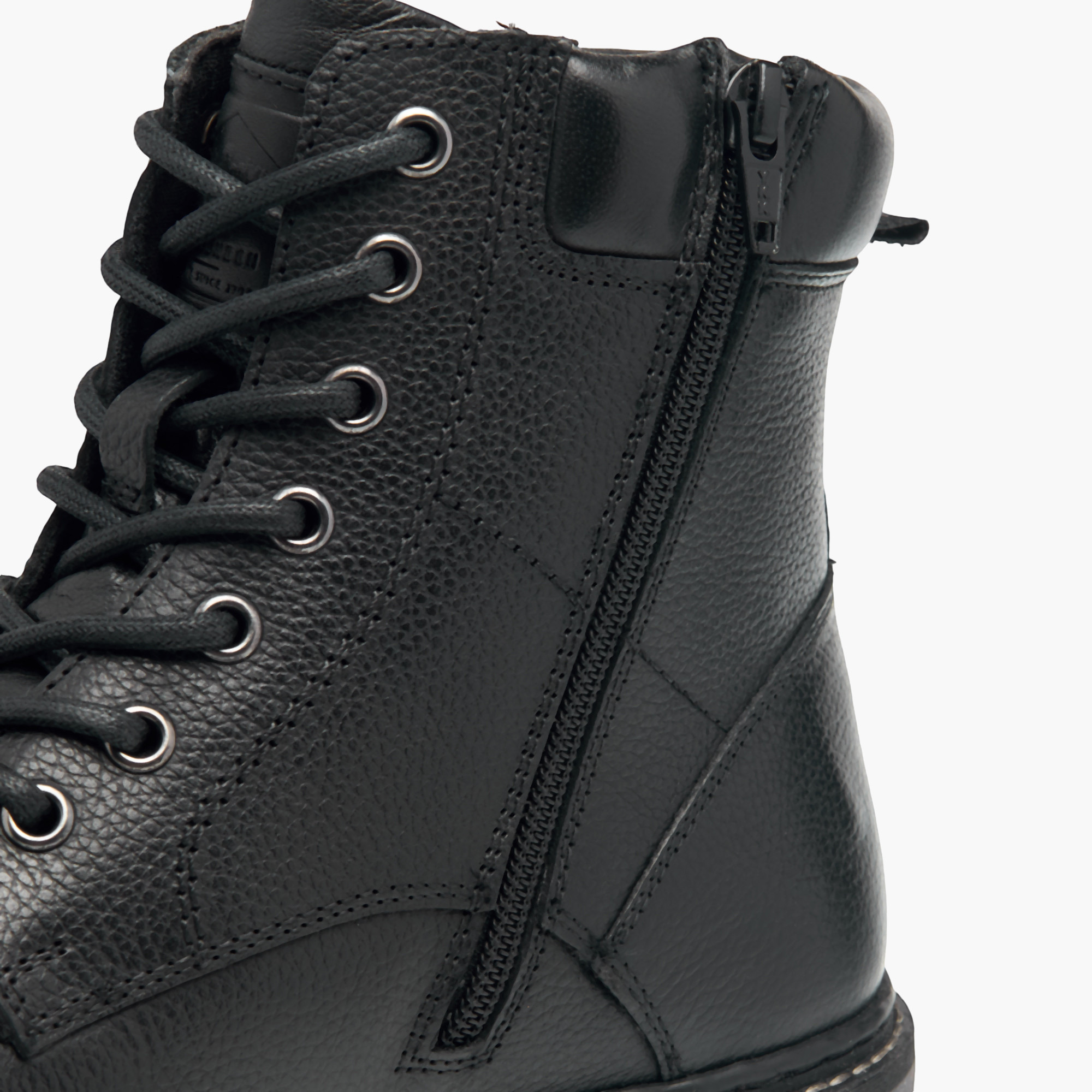 Lee Cooper Men's Textured Chukka Boots with Zip Closure-men-shoes-boots-image-9