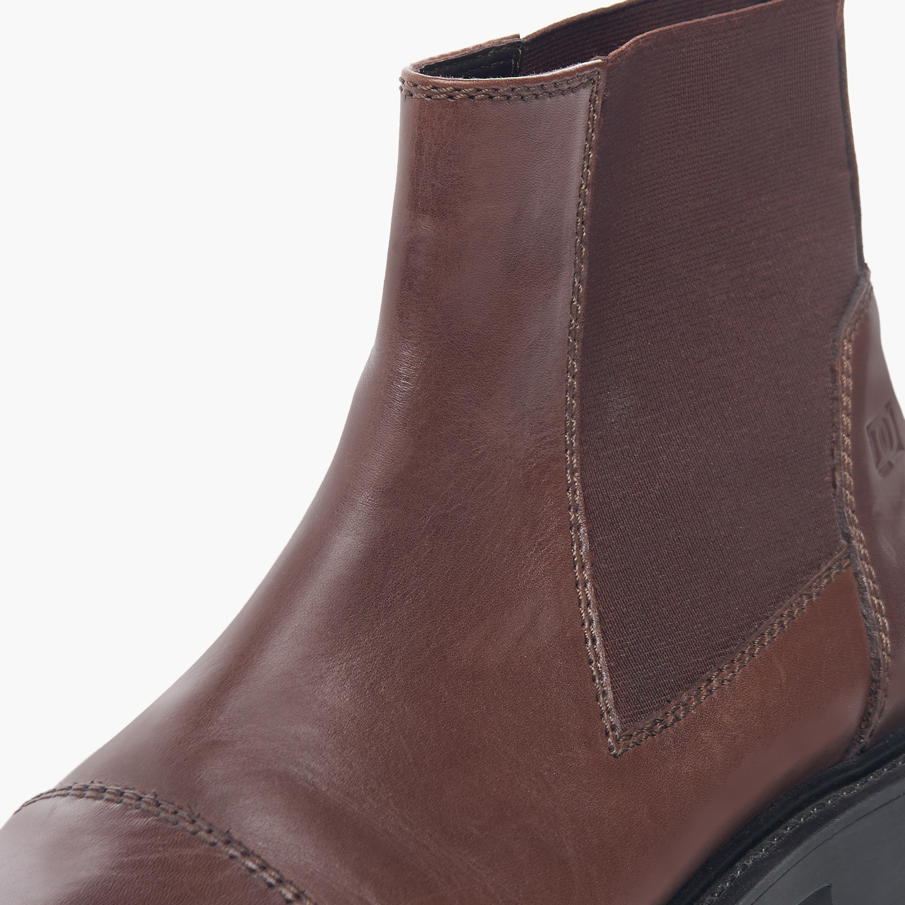 Duchini Solid Slip-On Chelsea Boots-men-shoes-boots-image-4