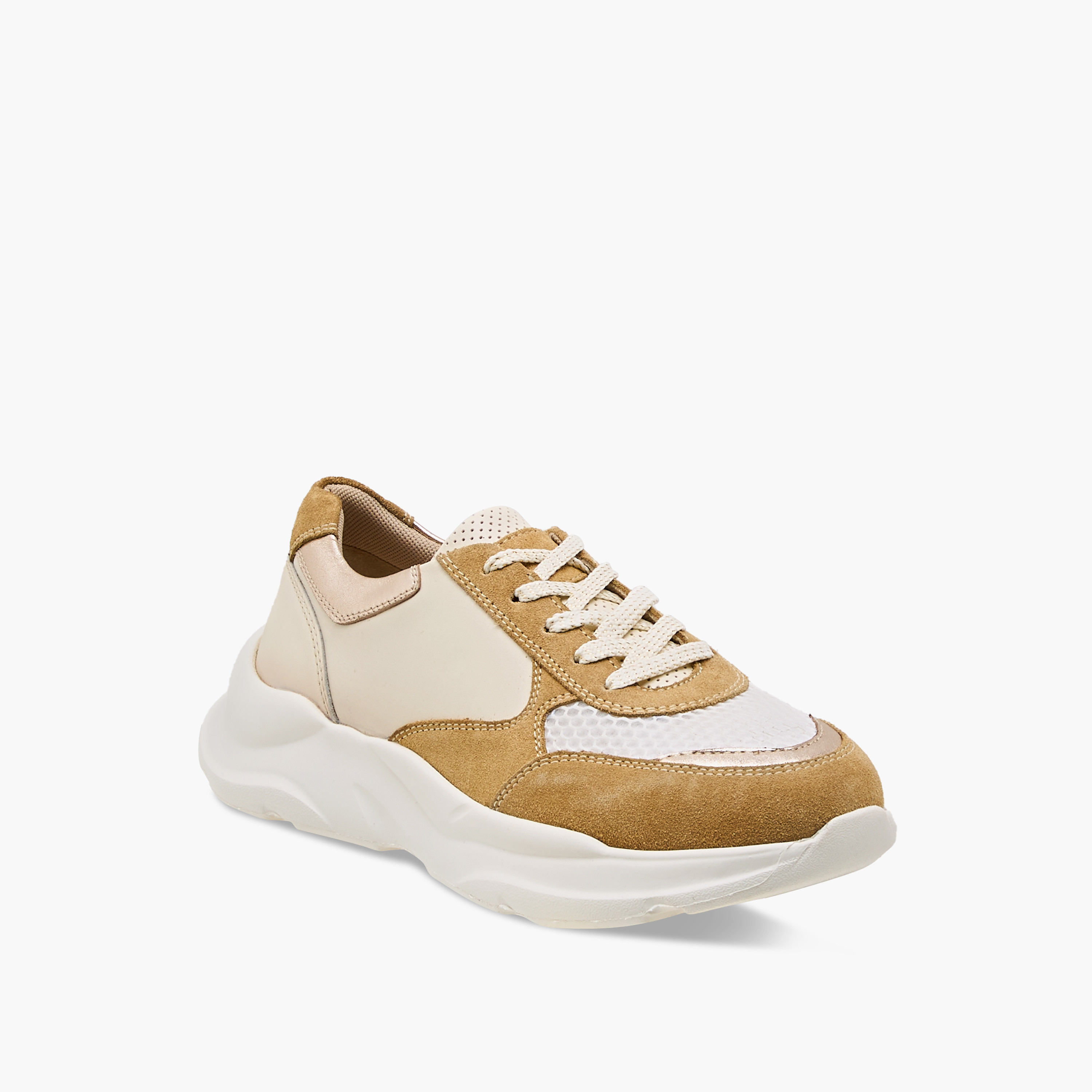 Paprika Colourblock Sneakers with Lace-Up Closure-women-shoes-sneakers-image-2
