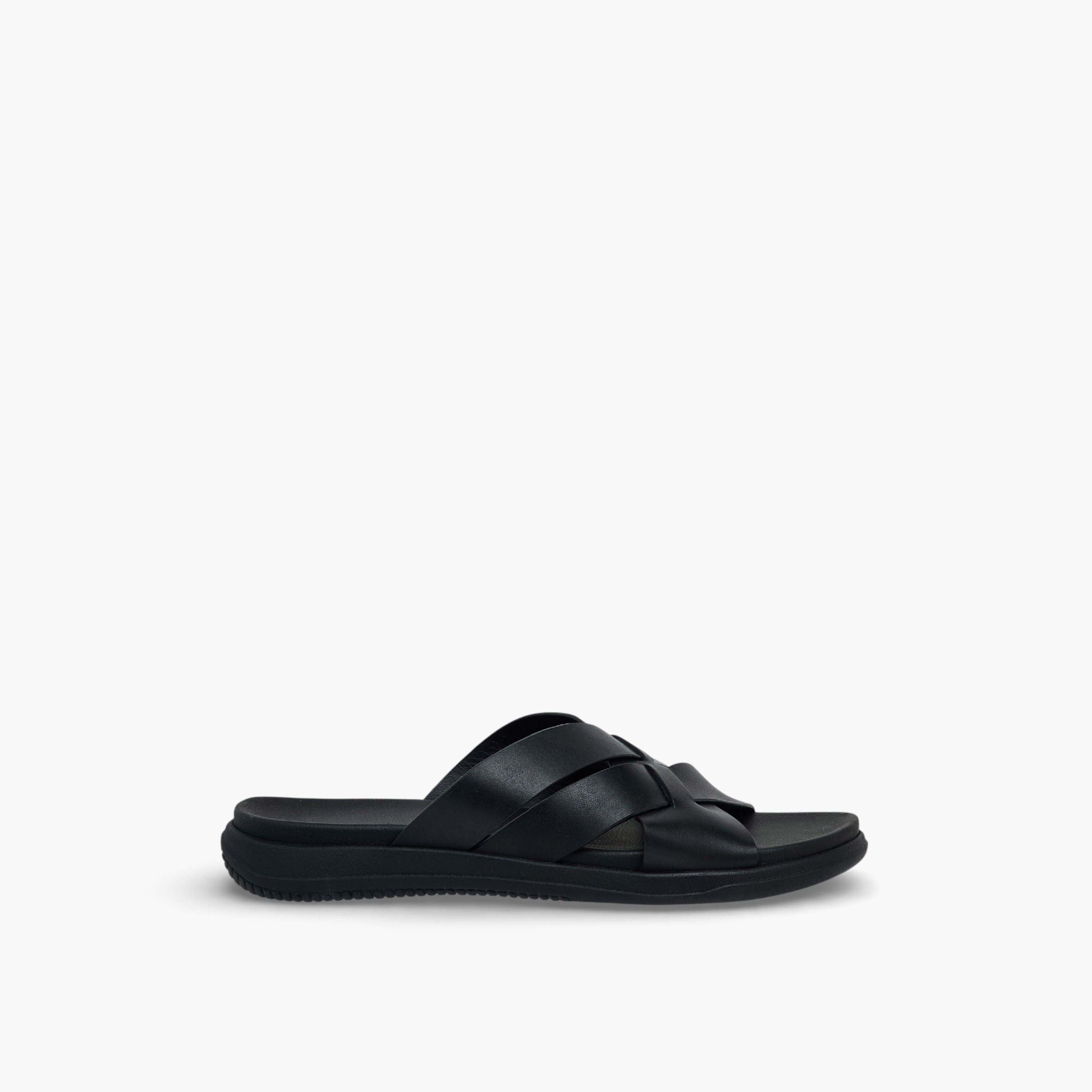 Duchini Men Leather Cross Strap Sandals-men-shoes-sandals-image-3