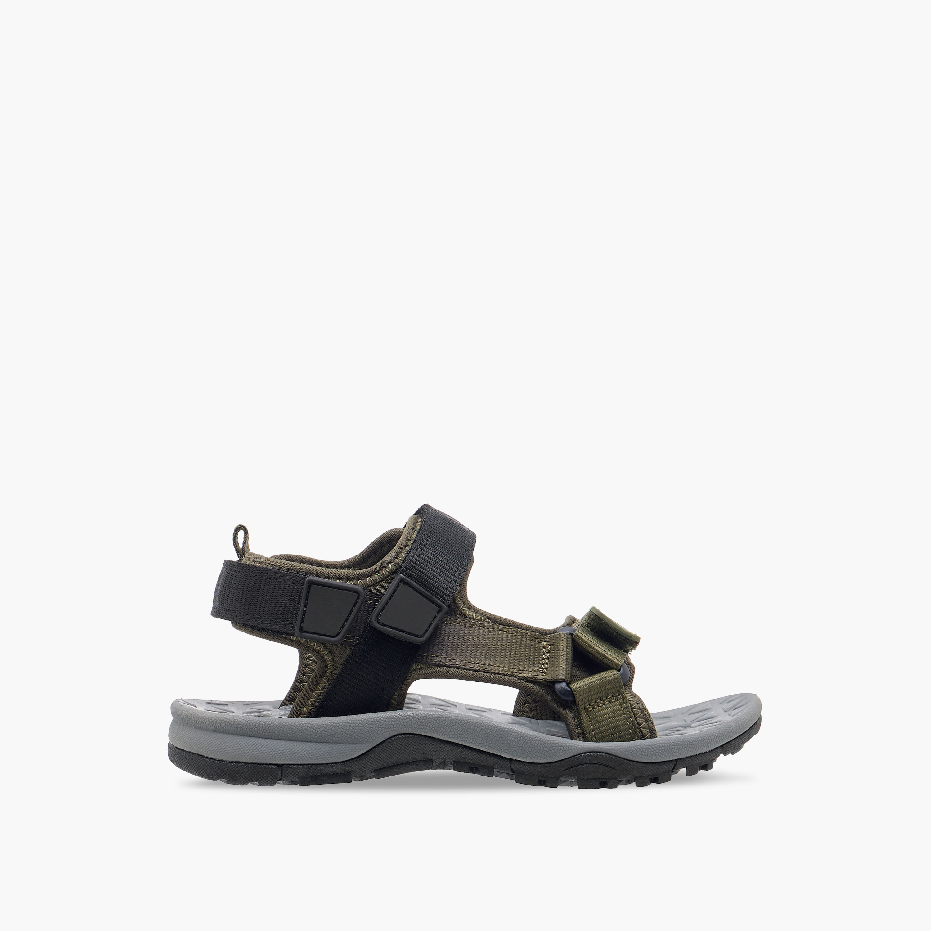 Mister Duchini Solid Strap Sandals with Hook and Loop Closure-boys-shoes-sandals-image-2