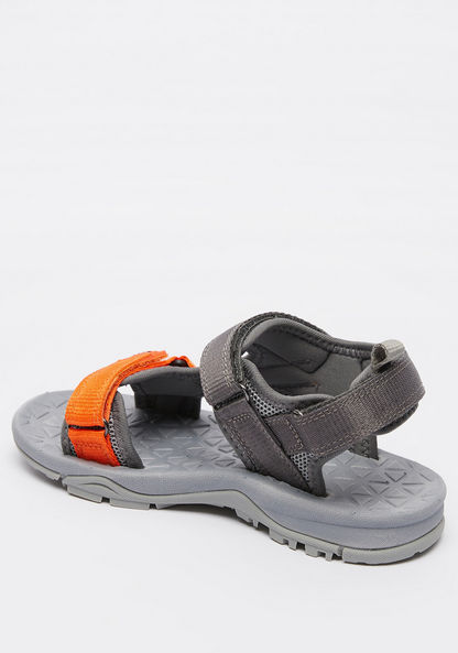 Mister Duchini Textured Floaters with Hook and Loop Closure-Boy%27s Sandals-image-3