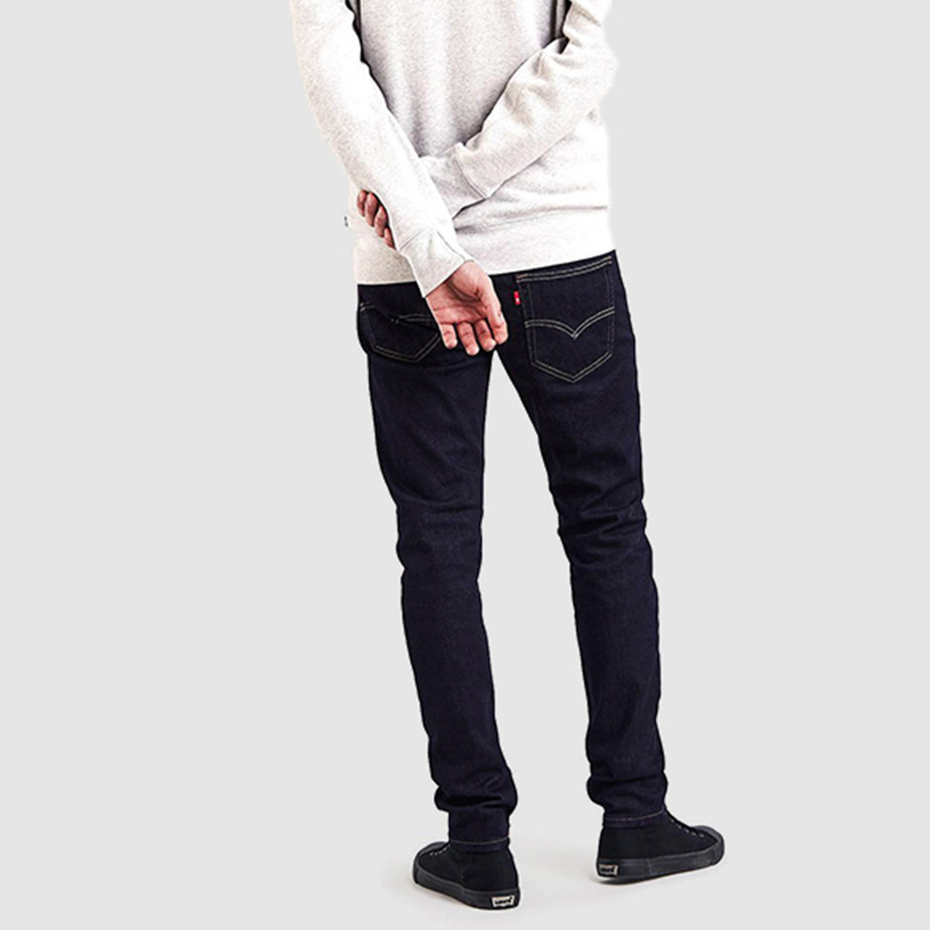 Levi's 512 Slim Tapered Fit Black 5-Pocket Men's Jeans Inseam 34-men-clothing-bottoms-jeans-image-3