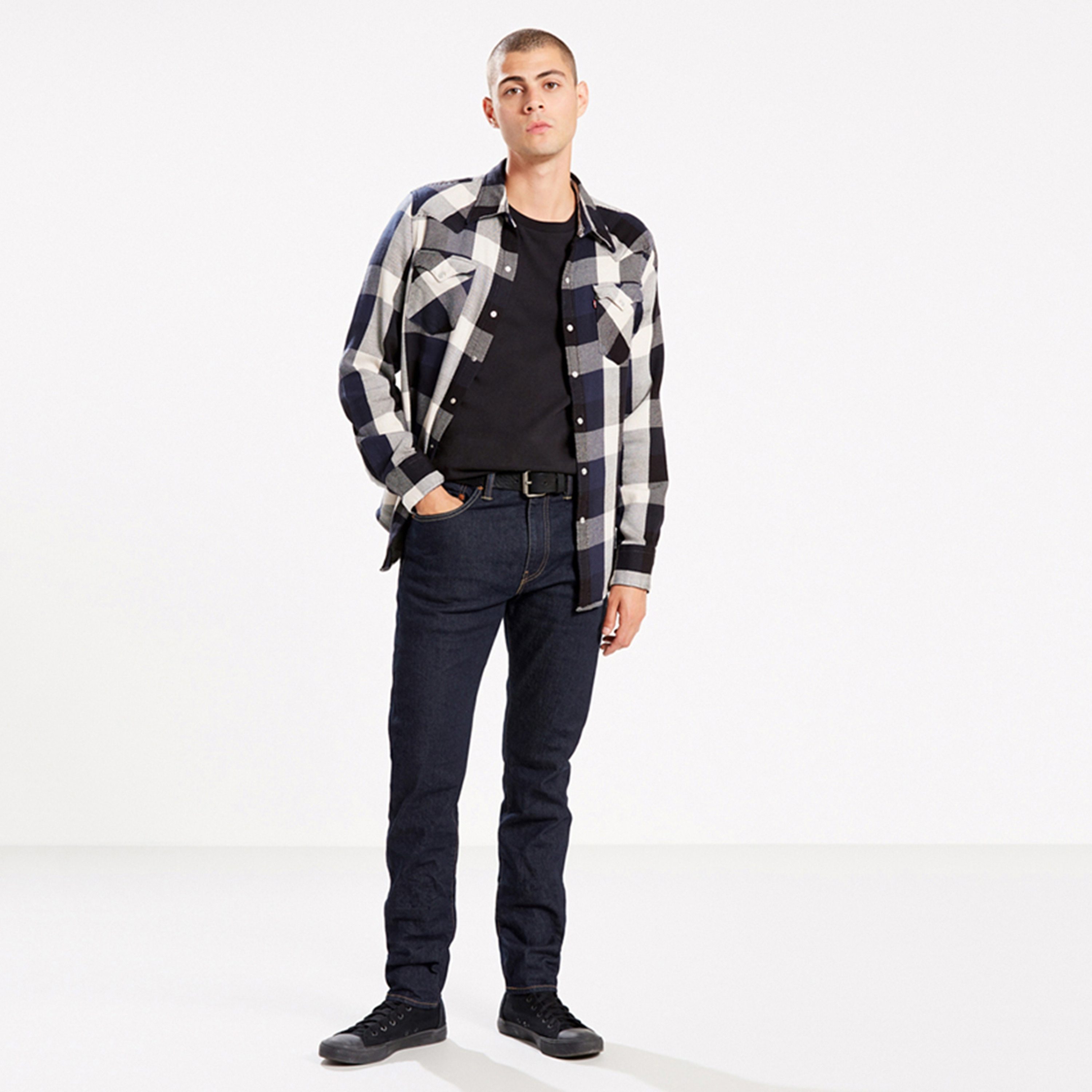 Levi's 512 Tapered Fit Blue 5-Pocket Jeans Inseam 32-men-clothing-bottoms-jeans-image-2