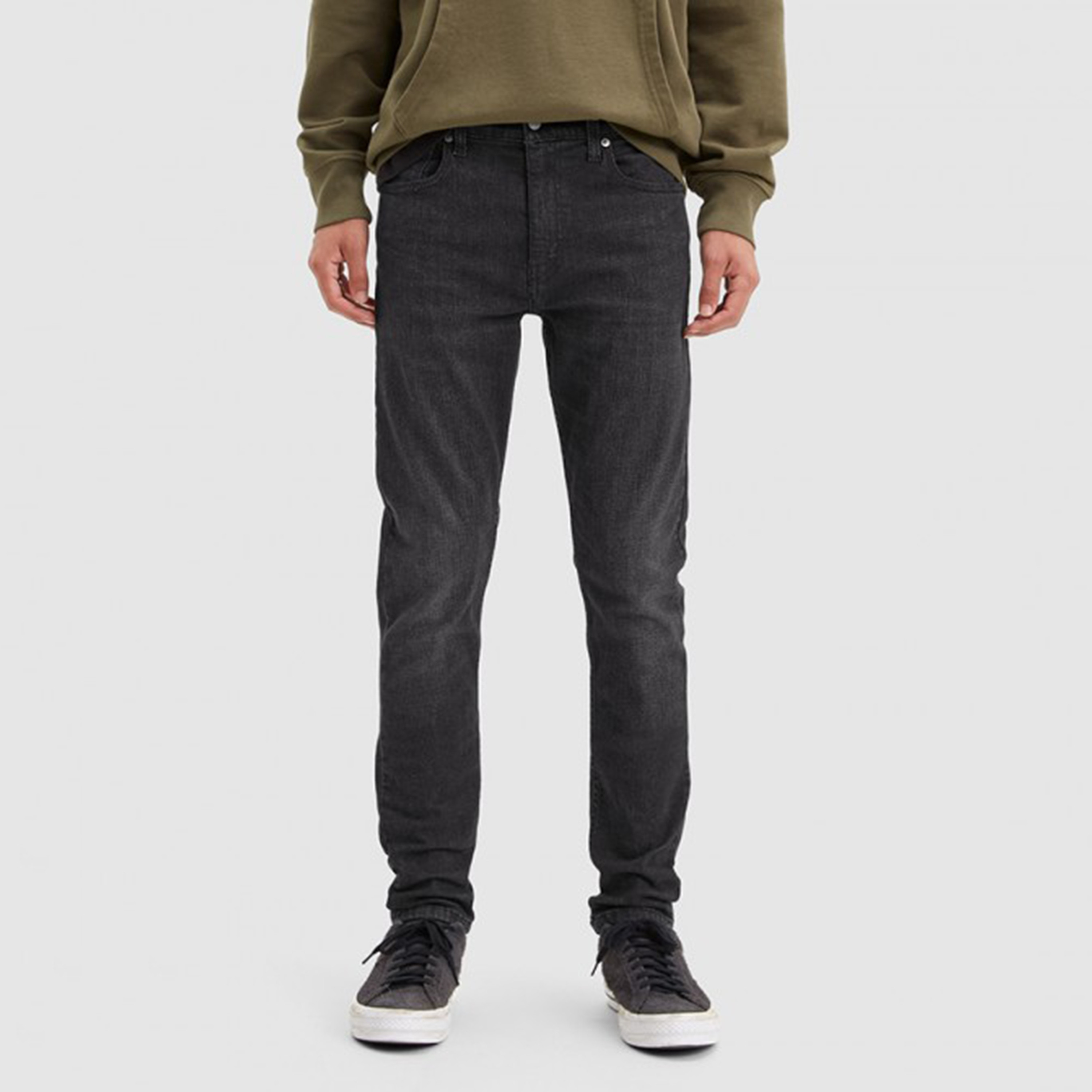 Levi's 512 Black Slim Taper Fit Mid Rise Pocket Detail Jeans-men-clothing-bottoms-jeans-image-1
